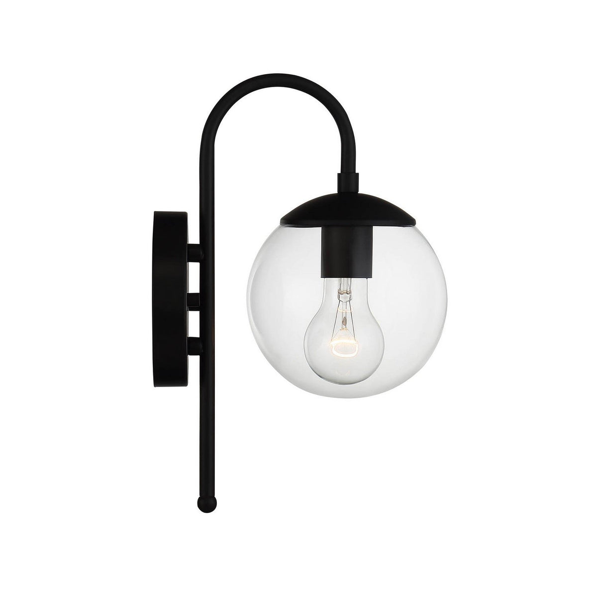 Meridian - M50030BK - One Light Outdoor Wall Sconce - Moutd - Matte Black