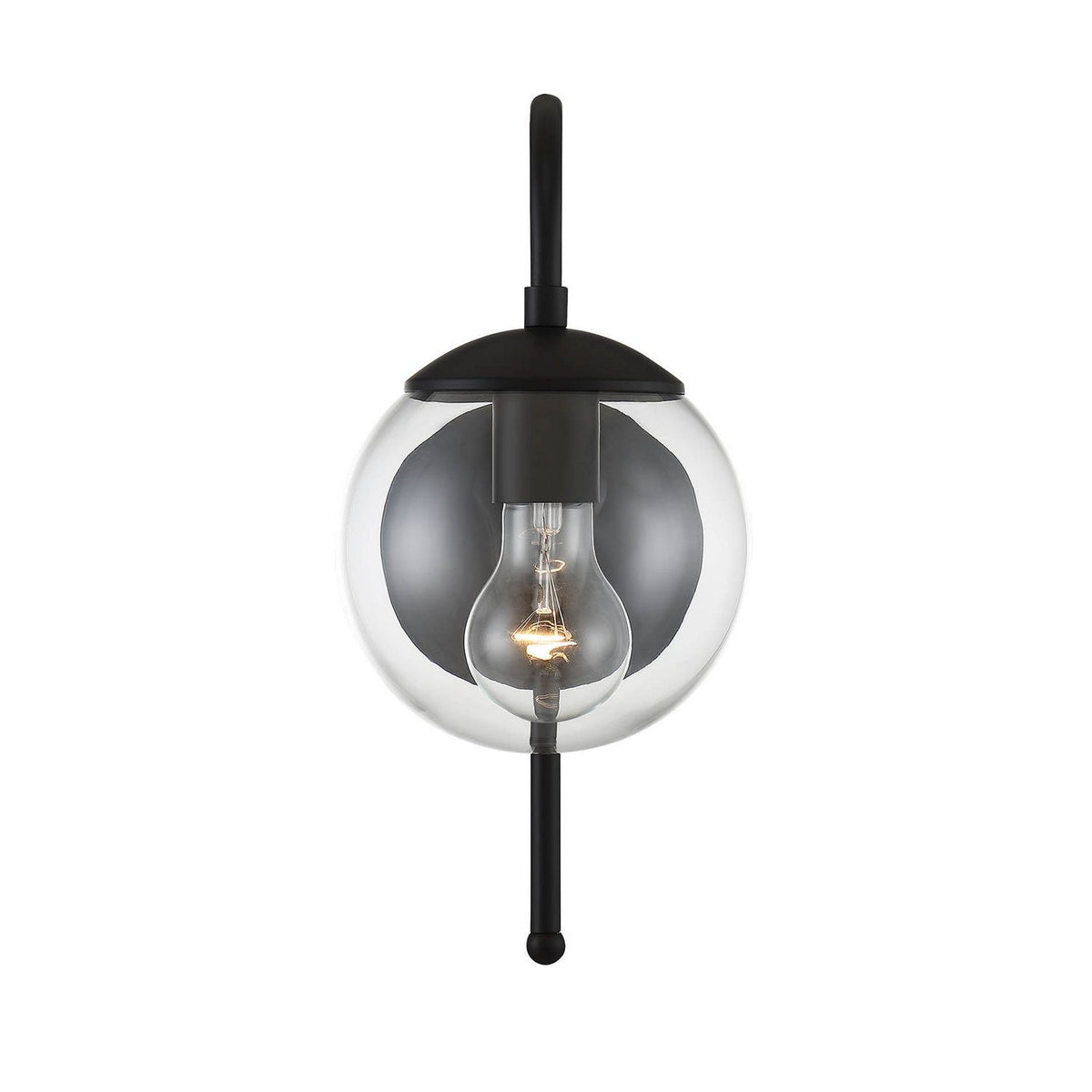 Meridian - M50030BK - One Light Outdoor Wall Sconce - Moutd - Matte Black