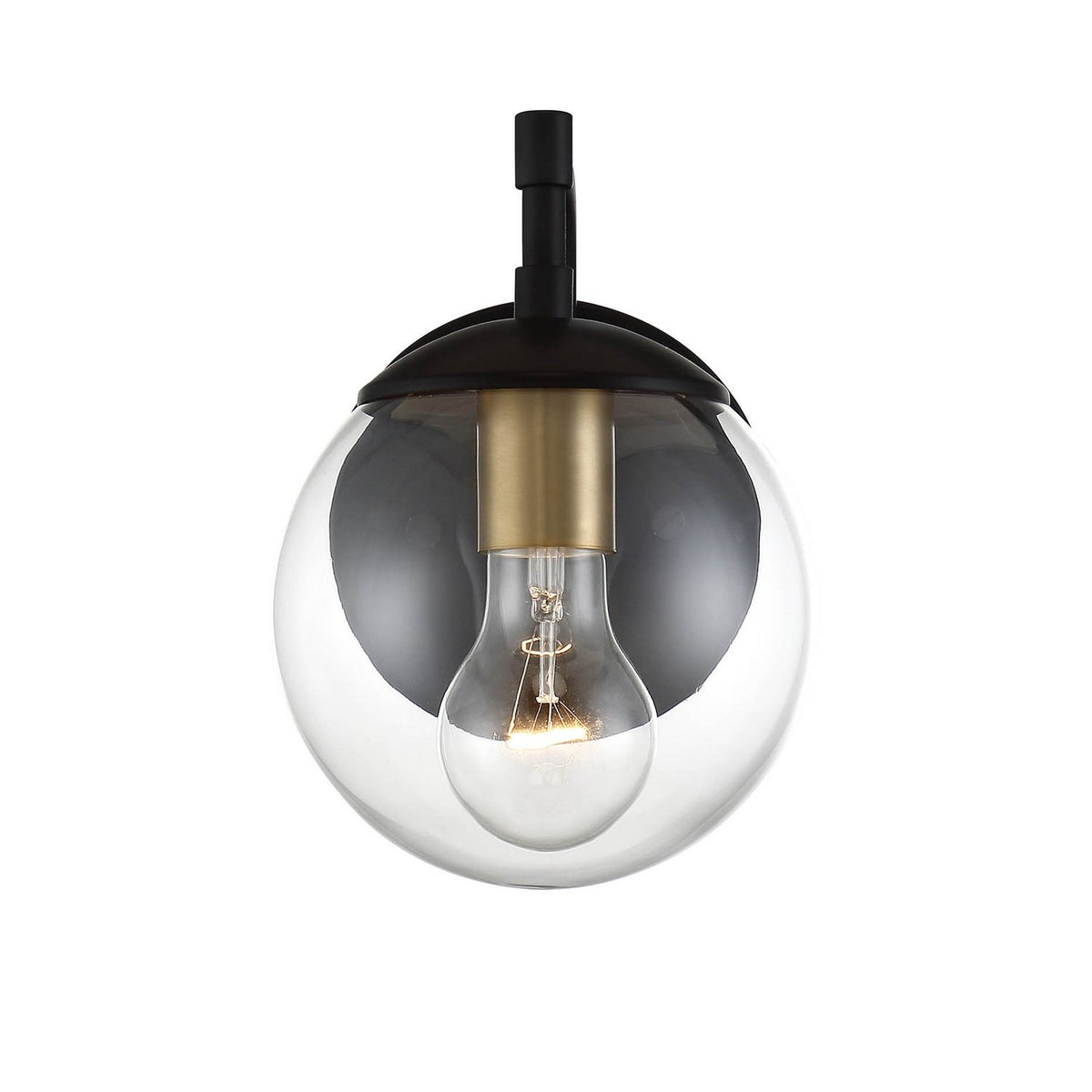 Meridian - M50033ORBNB - One Light Outdoor Wall Sconce - Moutd - Oil Rubbed Bronze with Natural Brass