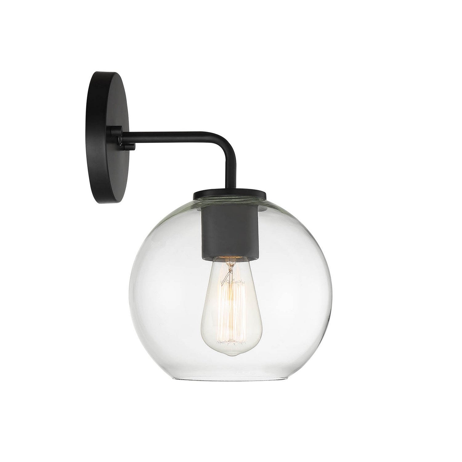Meridian - M50044BK - One Light Outdoor Wall Sconce - Moutd - Matte Black