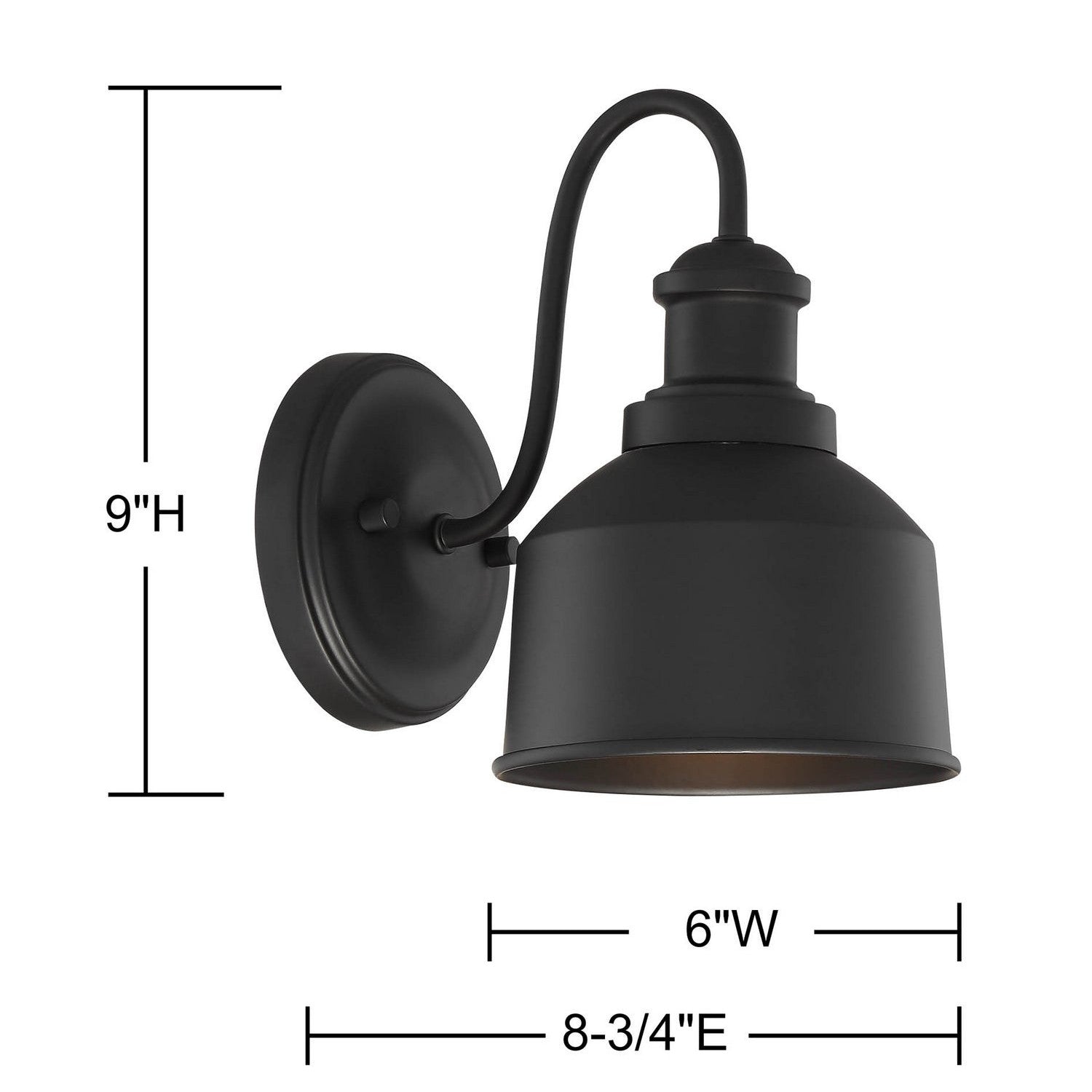 Meridian - M50046BK - One Light Outdoor Wall Sconce - Moutd - Matte Black