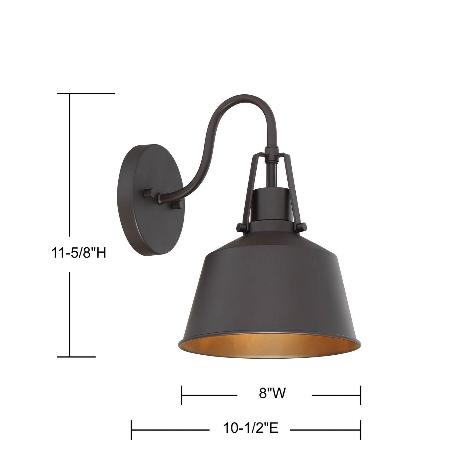 Meridian - M50049ORB - One Light Outdoor Wall Sconce - Moutd - Oil Rubbed Bronze