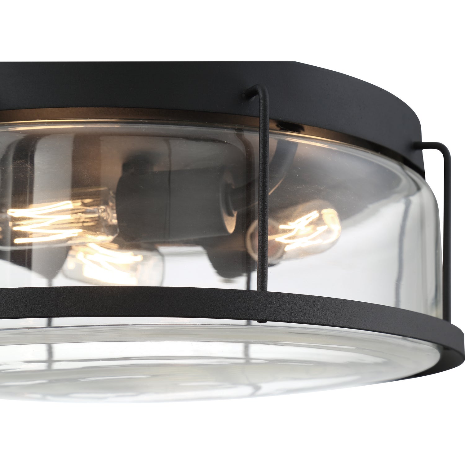 Quoizel - LUD1613EK - Three Light Flush Mount - Ludlow - Earth Black