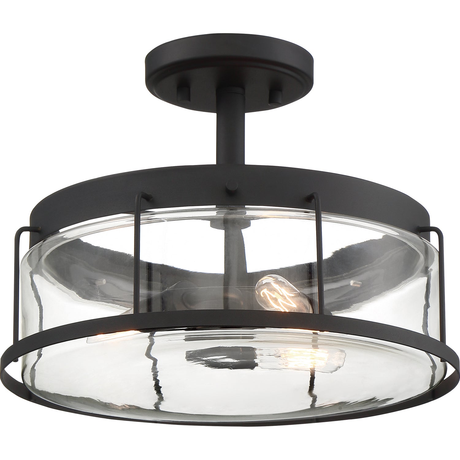 Quoizel - LUD1713EK - Three Light Semi Flush Mount - Ludlow - Earth Black