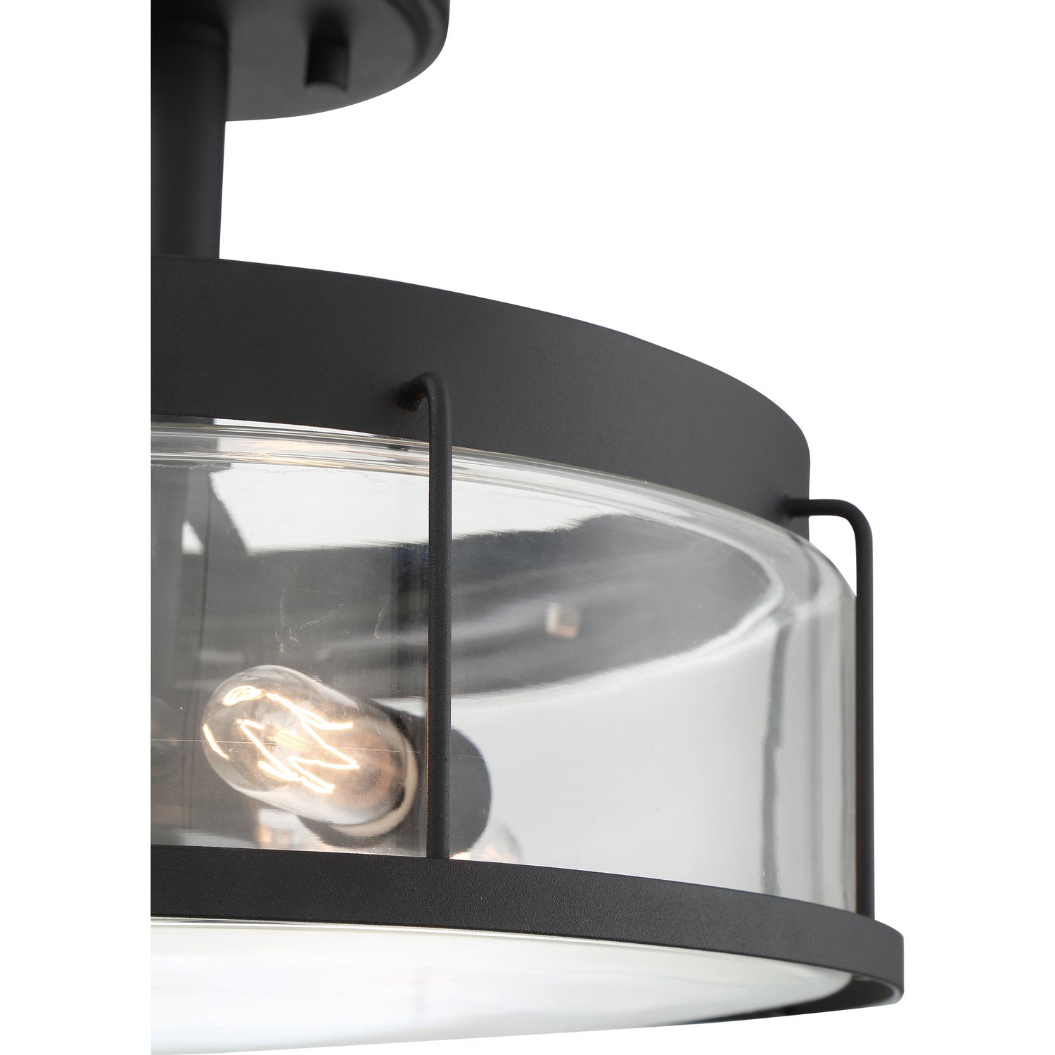 Quoizel - LUD1713EK - Three Light Semi Flush Mount - Ludlow - Earth Black