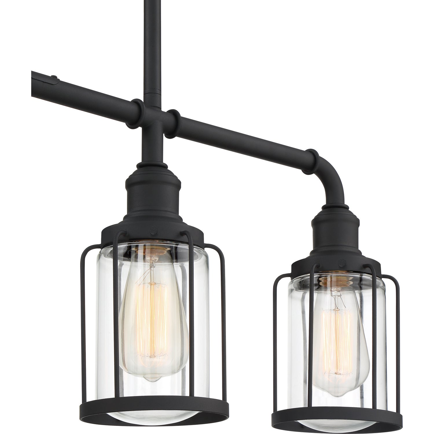 Quoizel - LUD434EK - Four Light Linear Chandelier - Ludlow - Earth Black