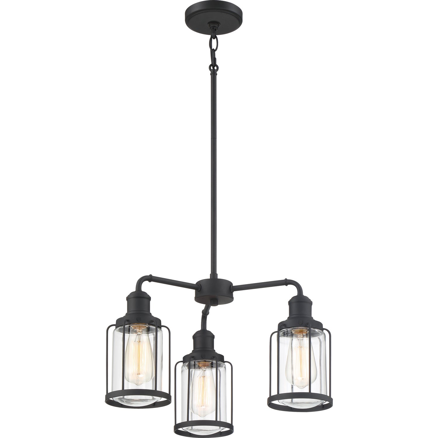 Quoizel - LUD5020EK - Three Light Chandelier - Ludlow - Earth Black