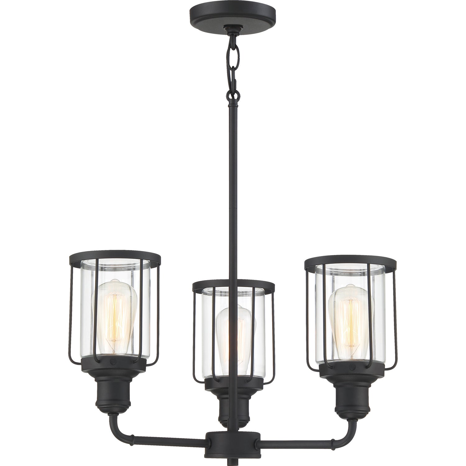 Quoizel - LUD5020EK - Three Light Chandelier - Ludlow - Earth Black