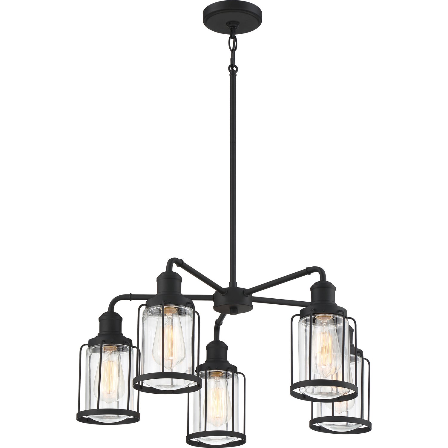 Quoizel - LUD5026EK - Five Light Chandelier - Ludlow - Earth Black