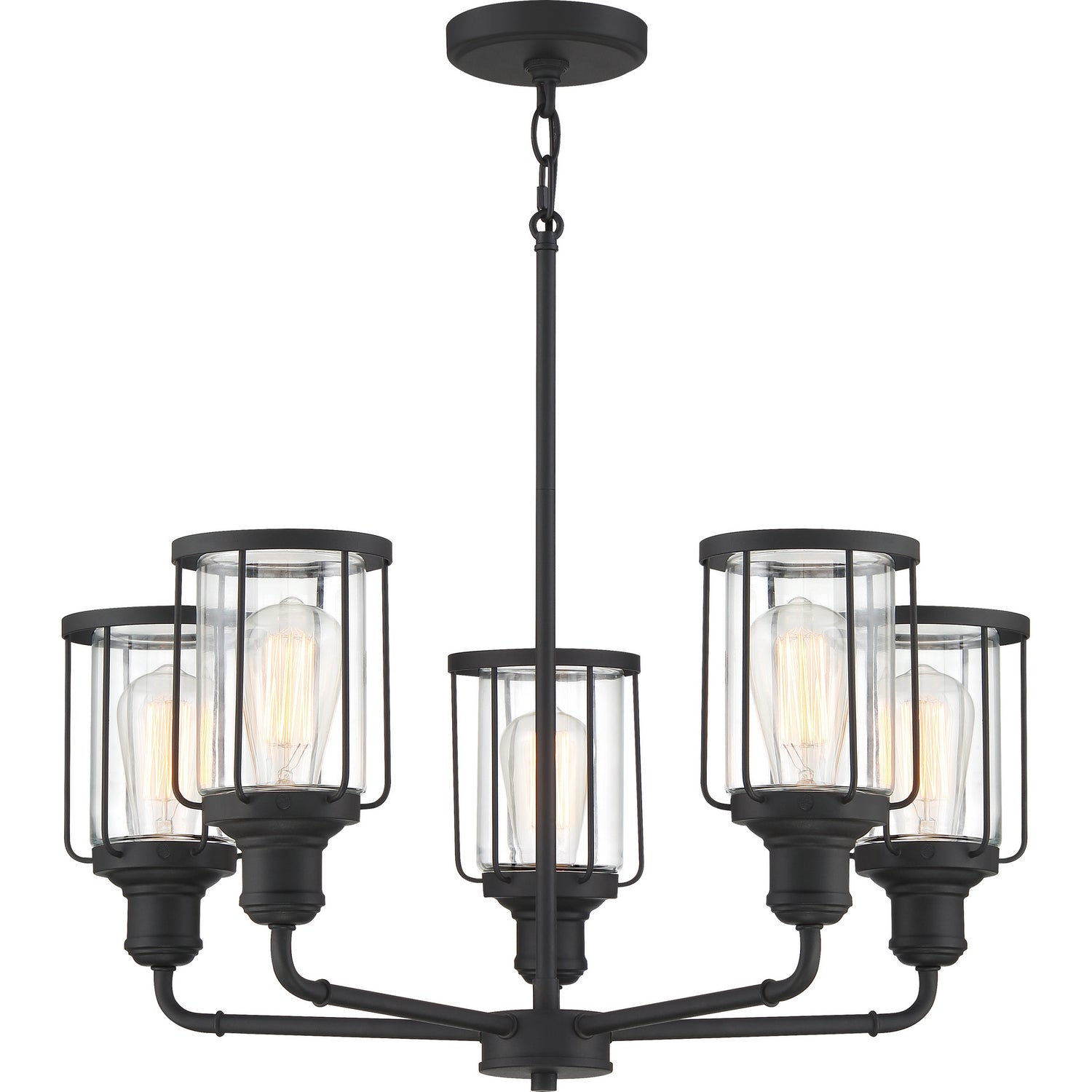 Quoizel - LUD5026EK - Five Light Chandelier - Ludlow - Earth Black