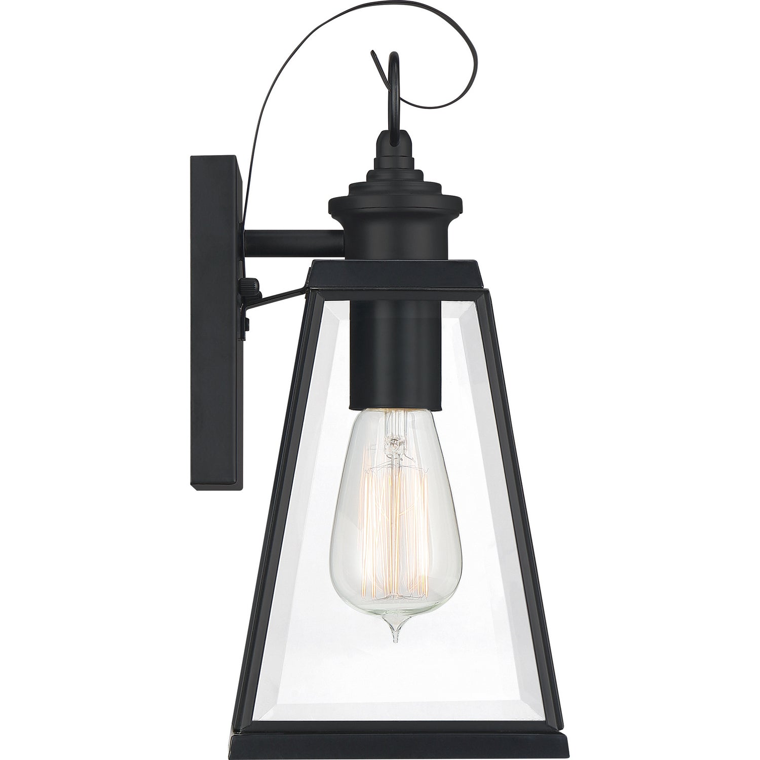 Quoizel - PAX8405MBK - One Light Outdoor Wall Lantern - Paxton - Matte Black