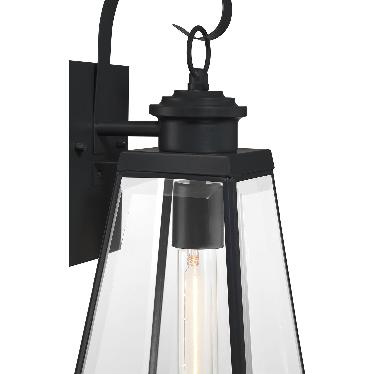 Quoizel - PAX8407MBK - One Light Outdoor Wall Lantern - Paxton - Matte Black