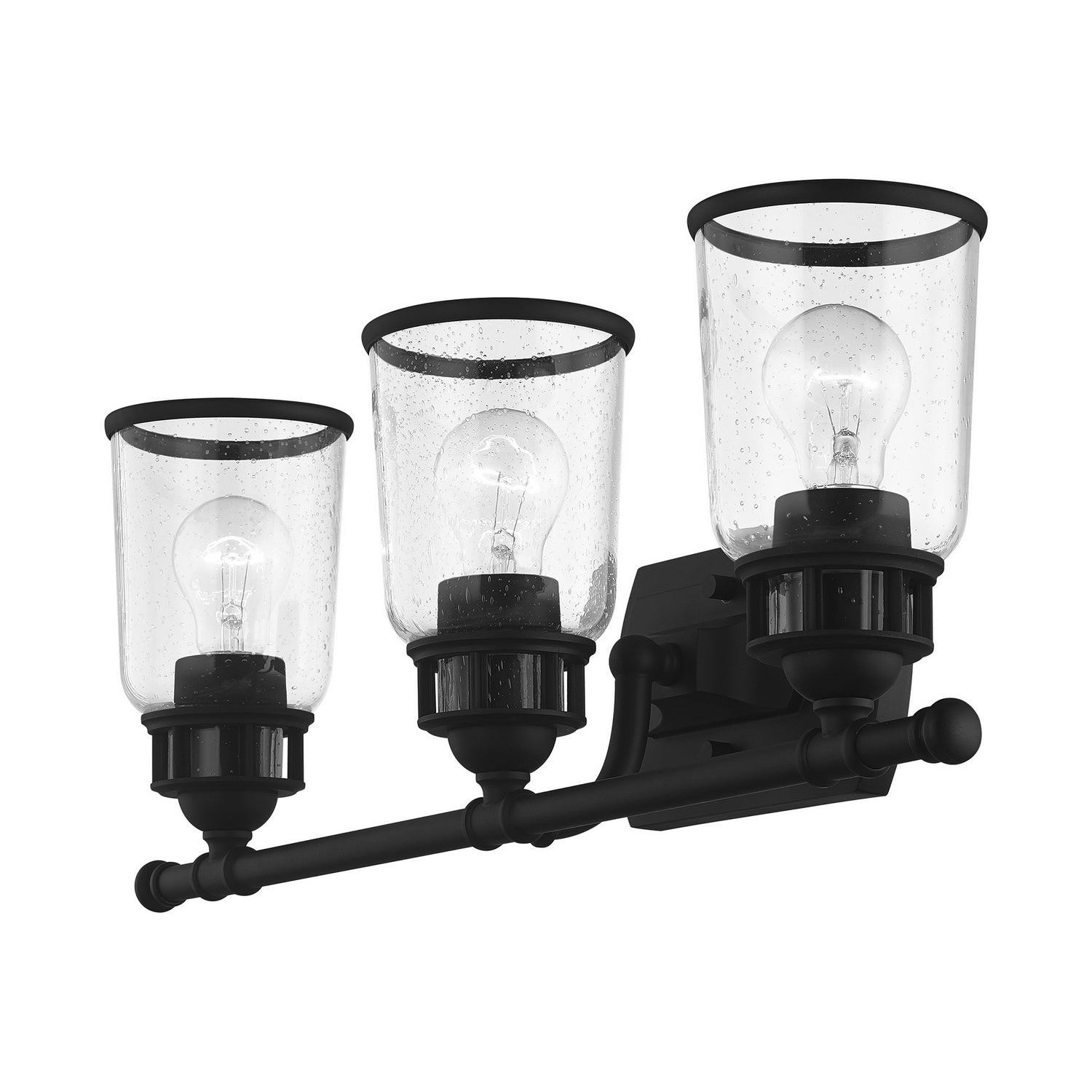 Livex Lighting - 10513-04 - Three Light Vanity - Lawrenceville - Black