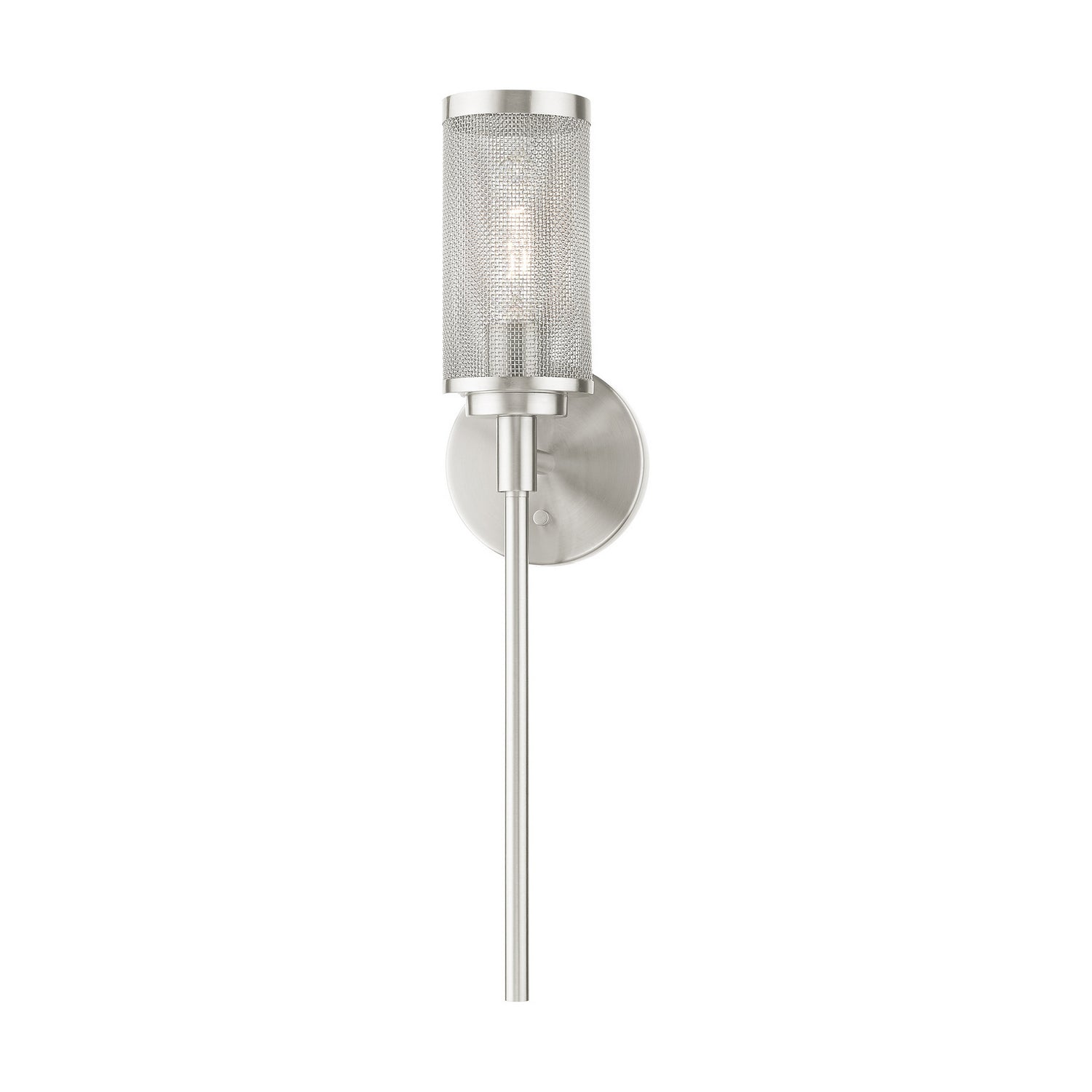 Livex Lighting - 14121-91 - One Light Wall Sconce - Industro - Brushed Nickel