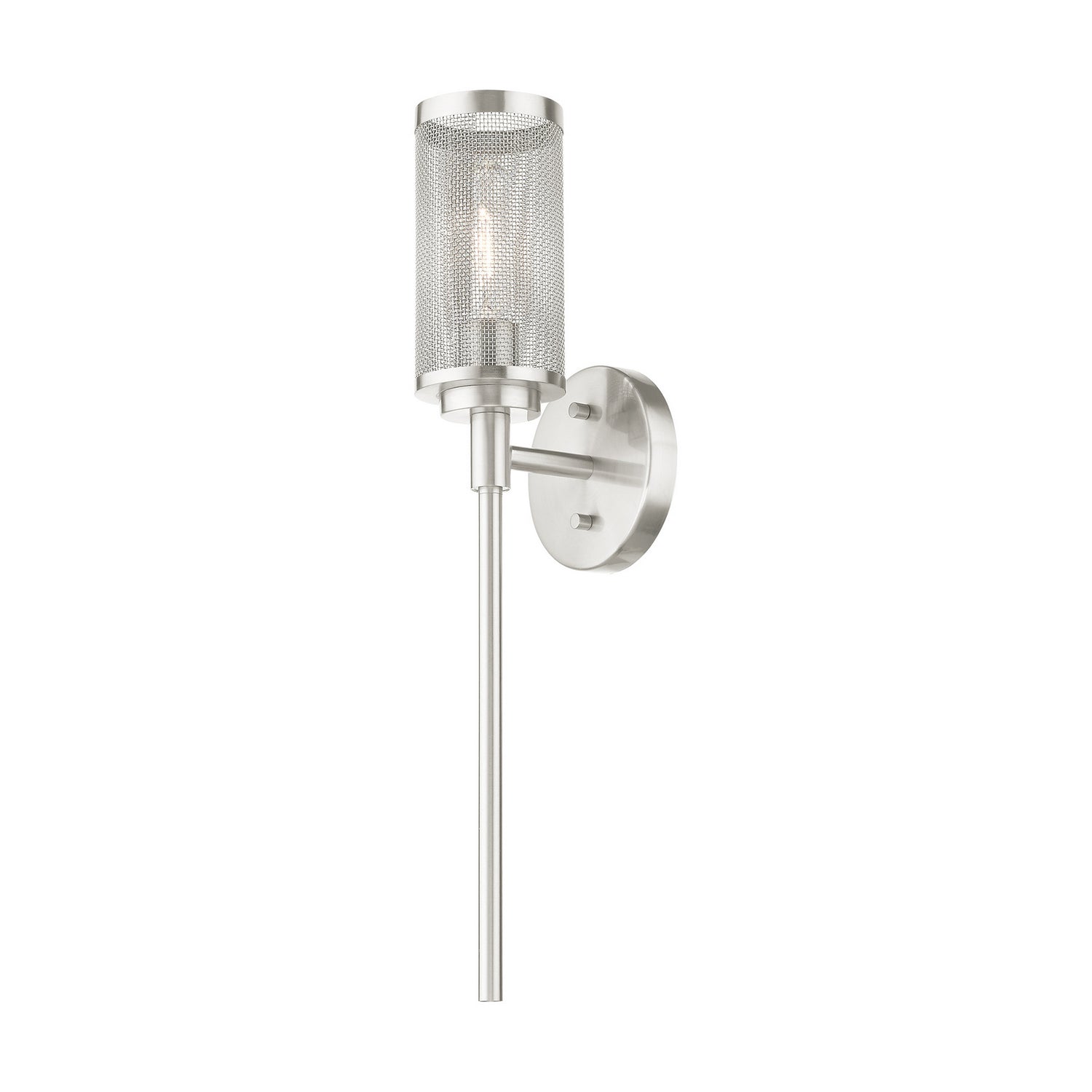 Livex Lighting - 14121-91 - One Light Wall Sconce - Industro - Brushed Nickel