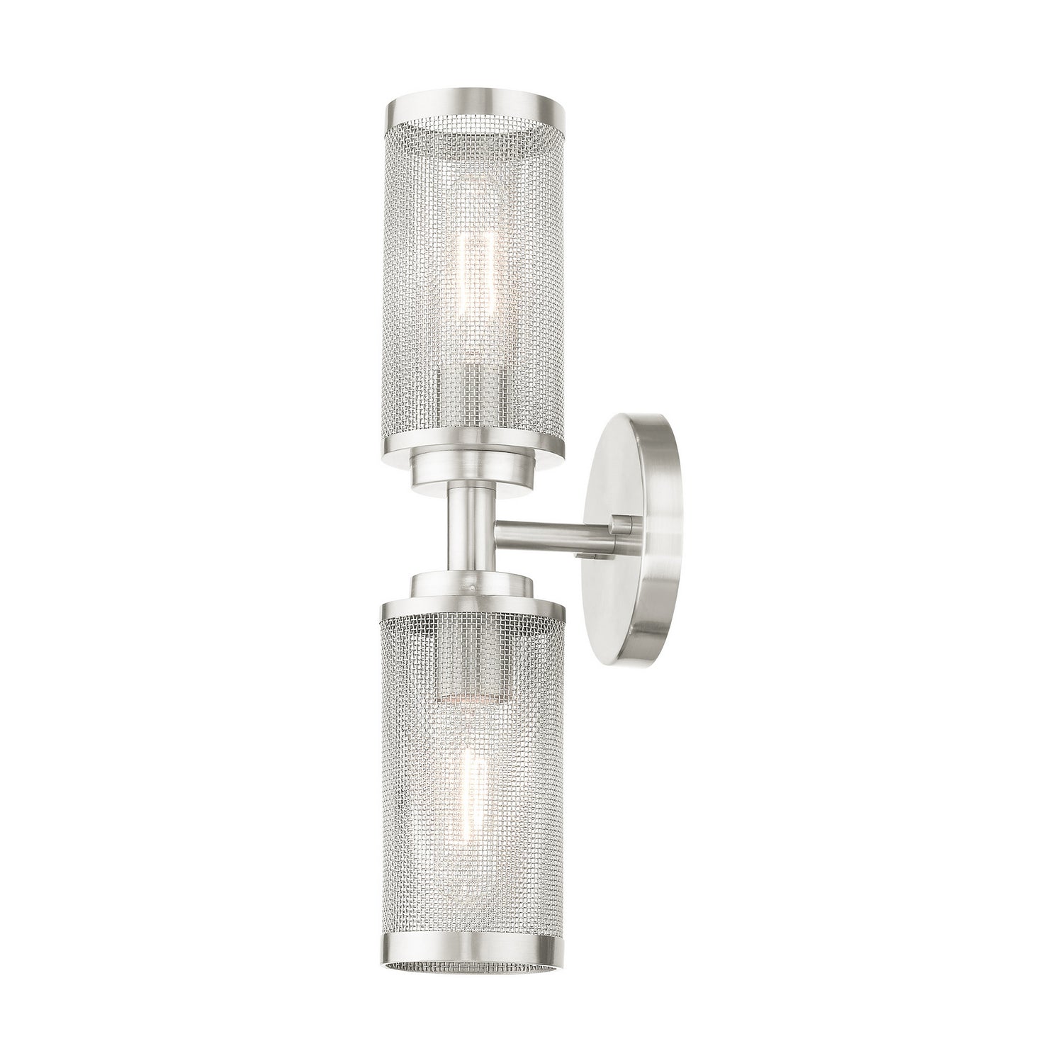 Livex Lighting - 14122-91 - Two Light Wall Sconce - Industro - Brushed Nickel