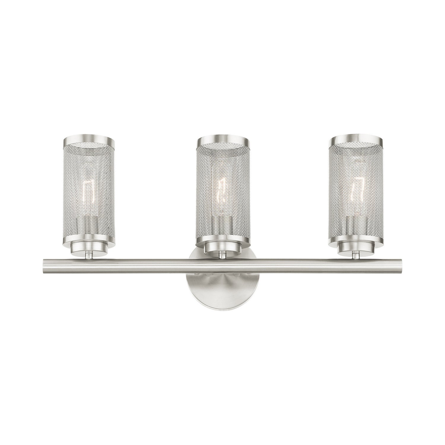 Livex Lighting - 14123-91 - Three Light Vanity - Industro - Brushed Nickel