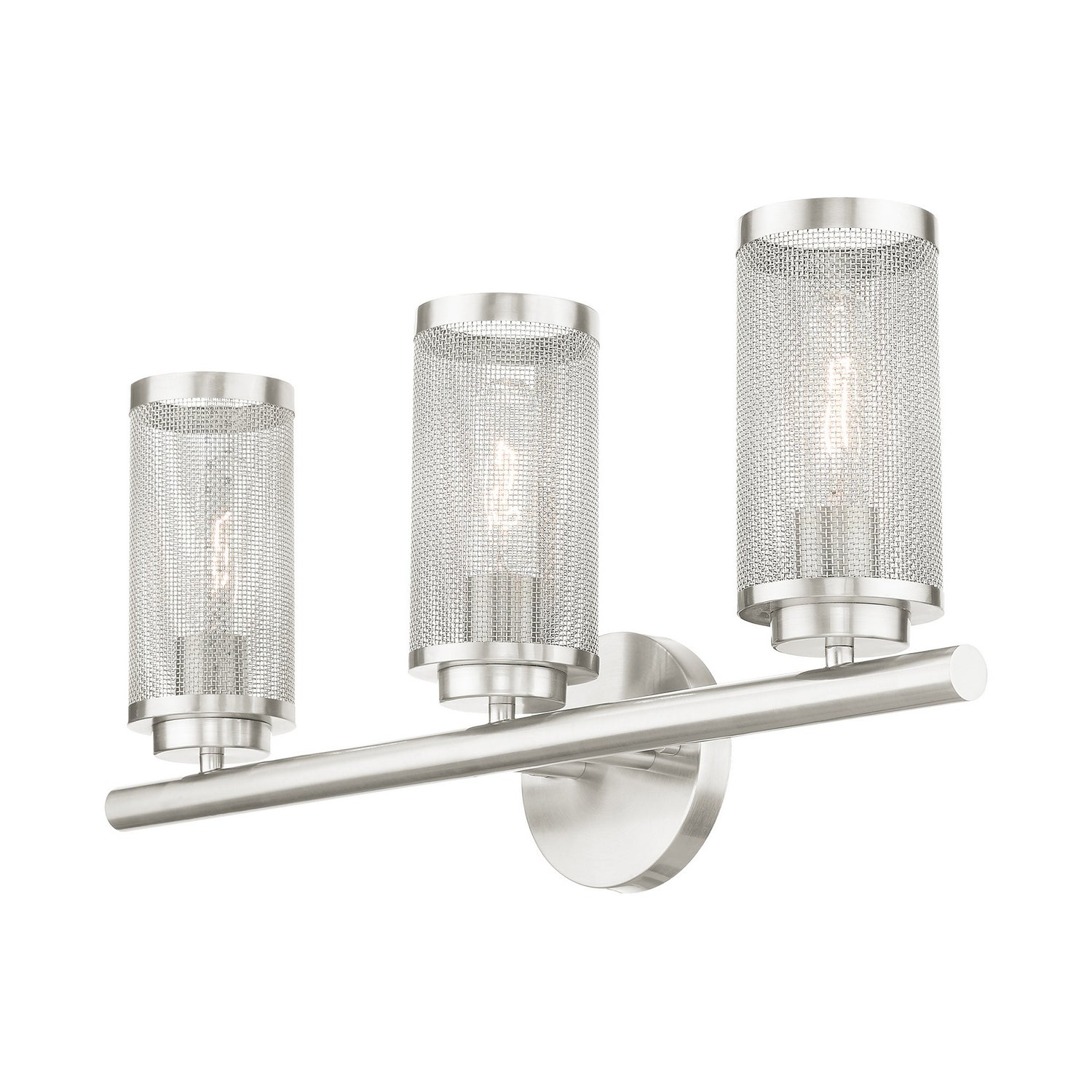 Livex Lighting - 14123-91 - Three Light Vanity - Industro - Brushed Nickel