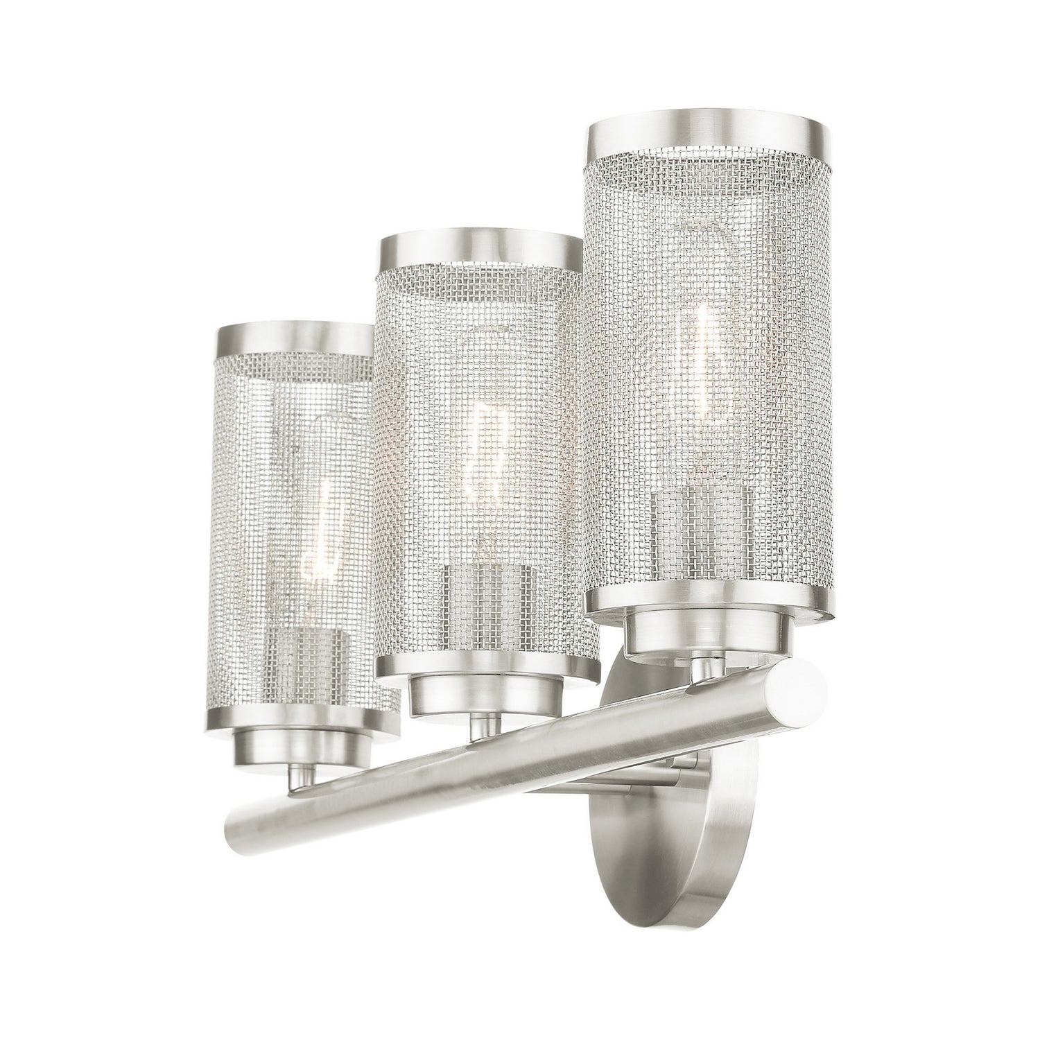 Livex Lighting - 14123-91 - Three Light Vanity - Industro - Brushed Nickel