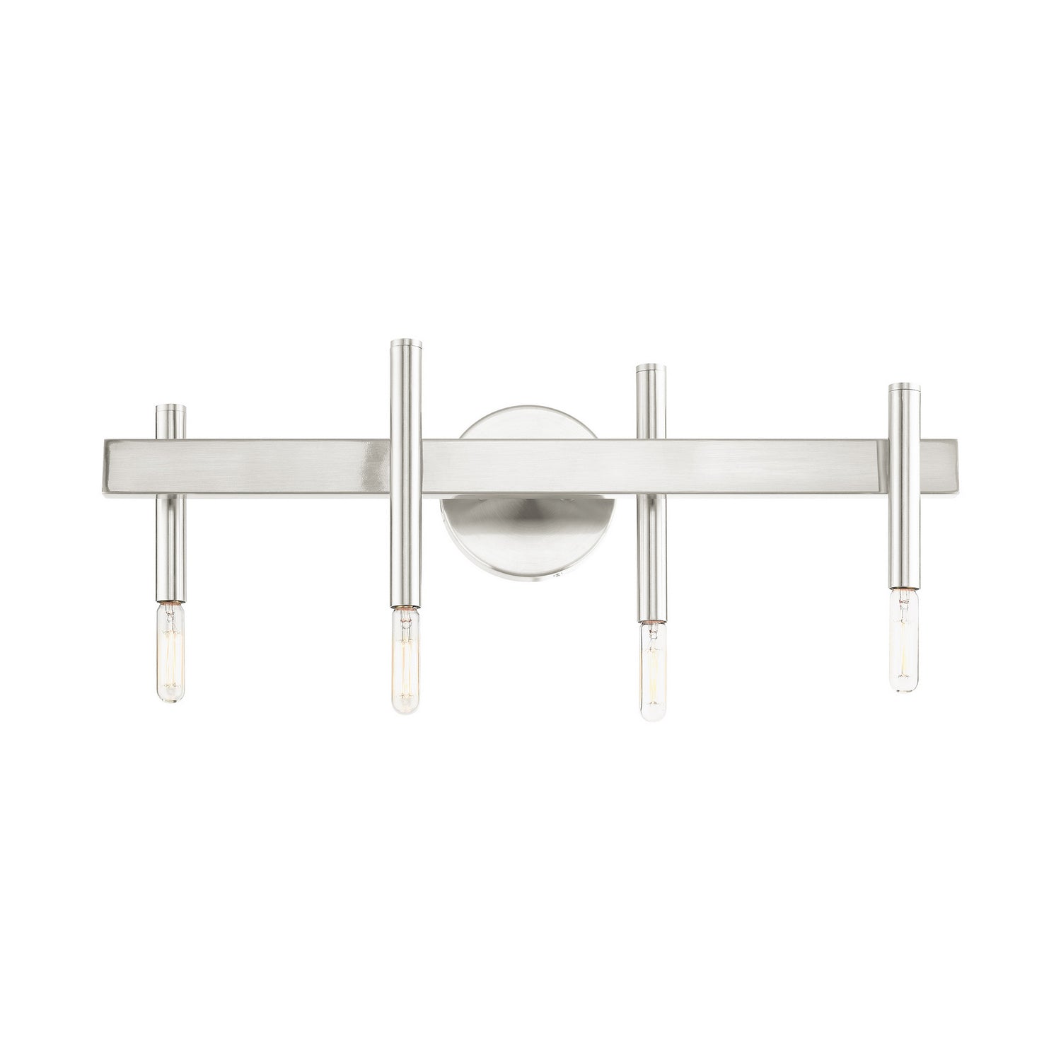 Livex Lighting - 15584-91 - Four Light Vanity - Denmark - Brushed Nickel