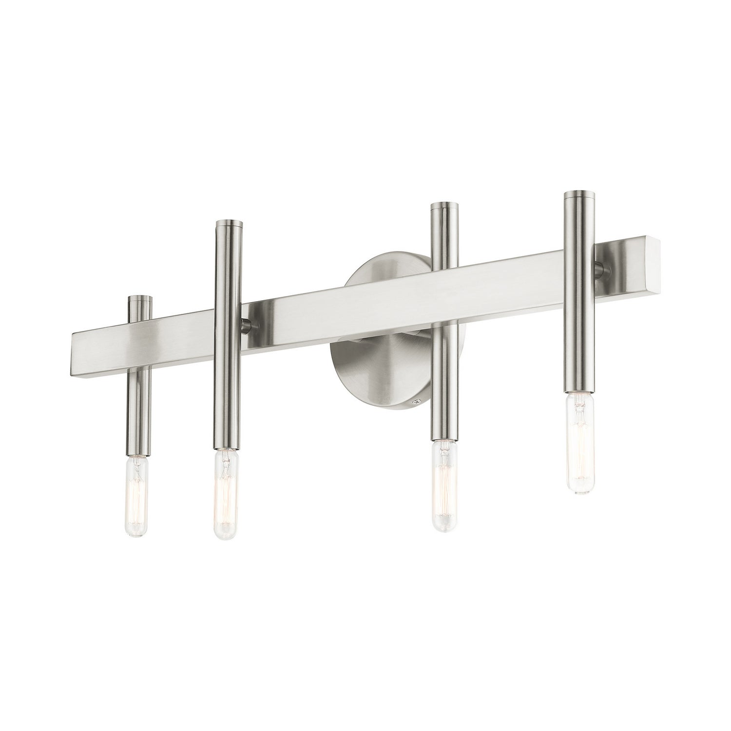 Livex Lighting - 15584-91 - Four Light Vanity - Denmark - Brushed Nickel