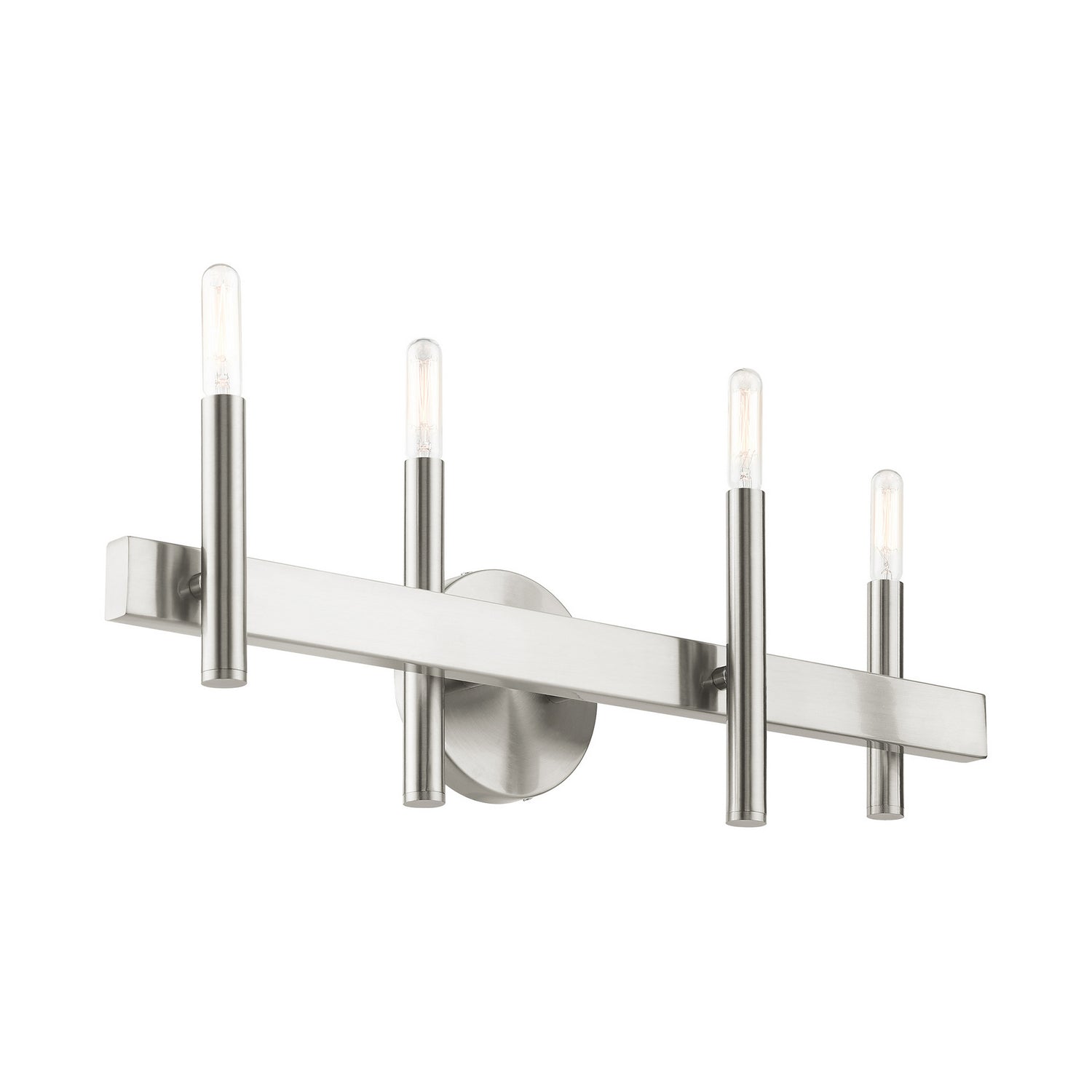 Livex Lighting - 15584-91 - Four Light Vanity - Denmark - Brushed Nickel