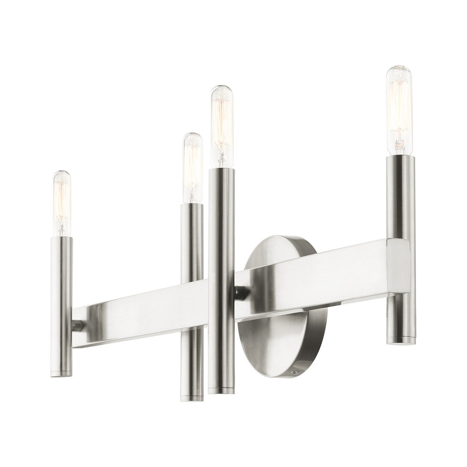 Livex Lighting - 15584-91 - Four Light Vanity - Denmark - Brushed Nickel