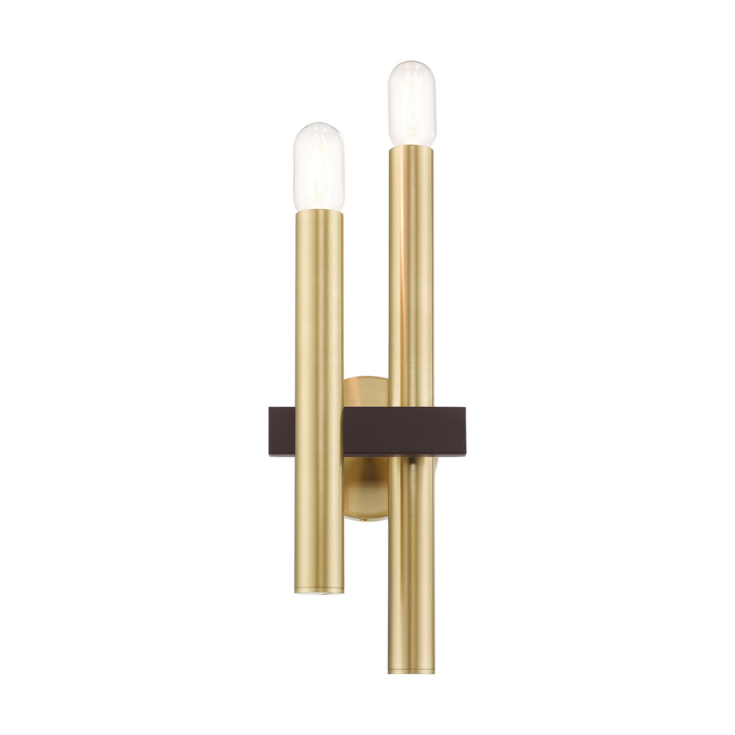Livex Lighting - 15832-12 - Two Light Wall Sconce - Helsinki - Satin Brass w/ Bronzes