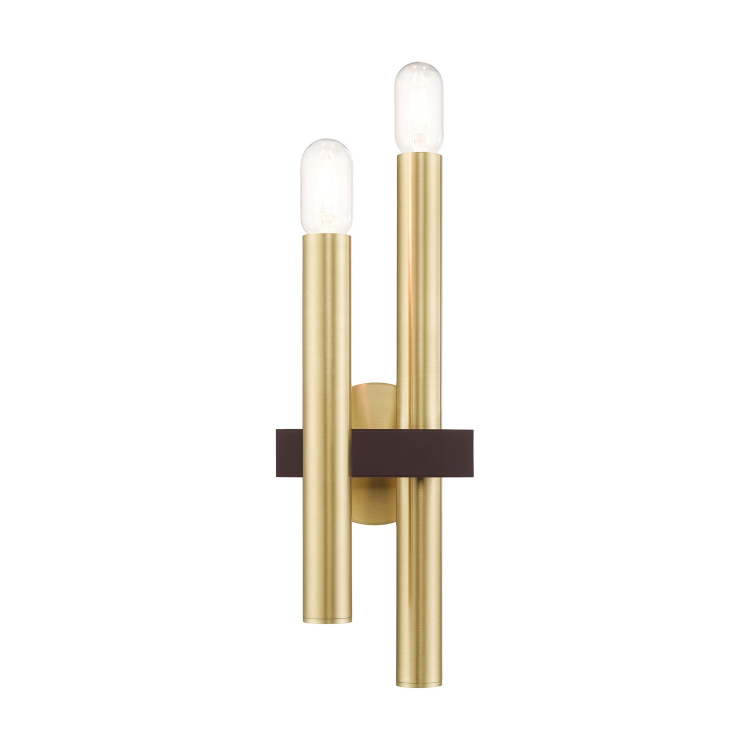 Livex Lighting - 15832-12 - Two Light Wall Sconce - Helsinki - Satin Brass w/ Bronzes