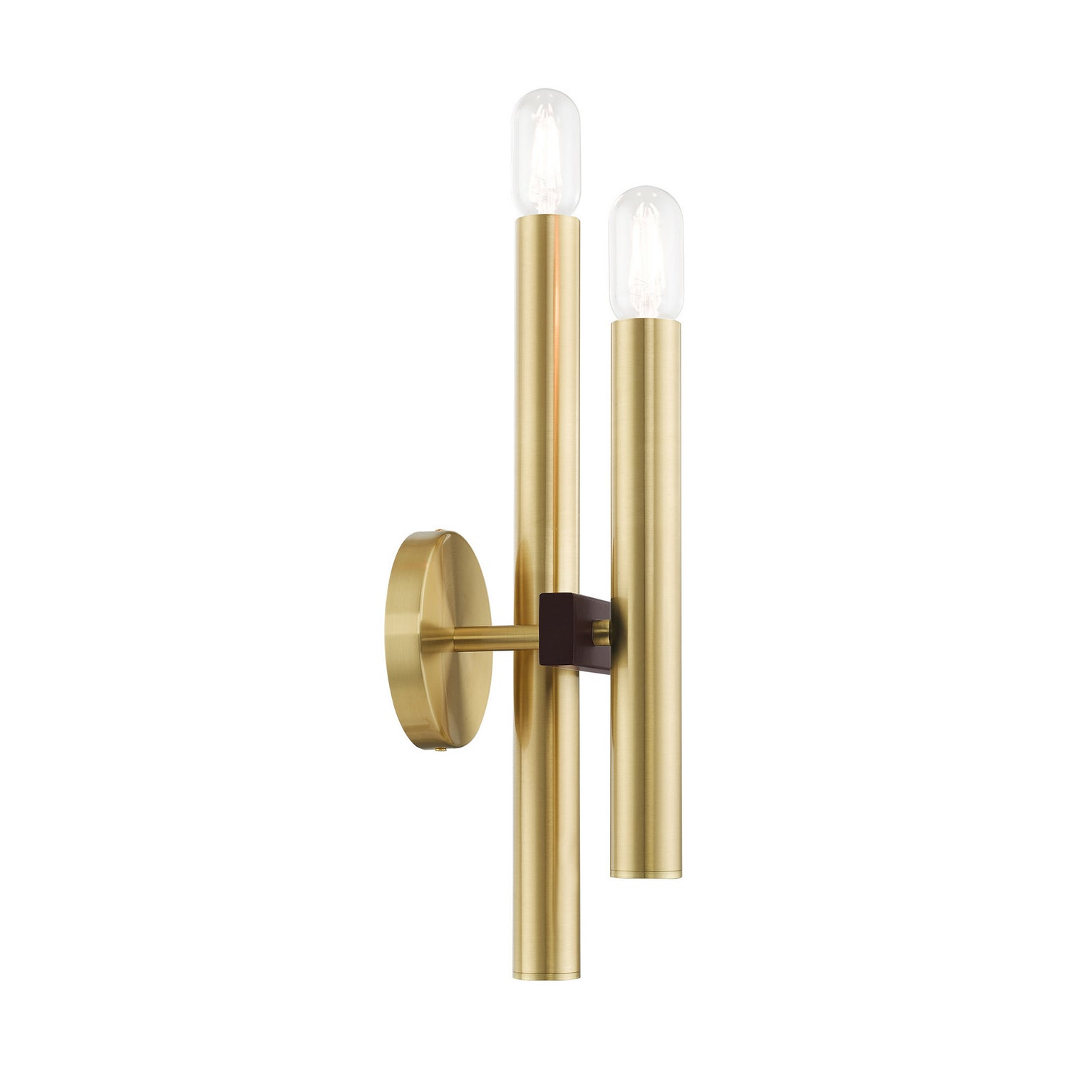 Livex Lighting - 15832-12 - Two Light Wall Sconce - Helsinki - Satin Brass w/ Bronzes