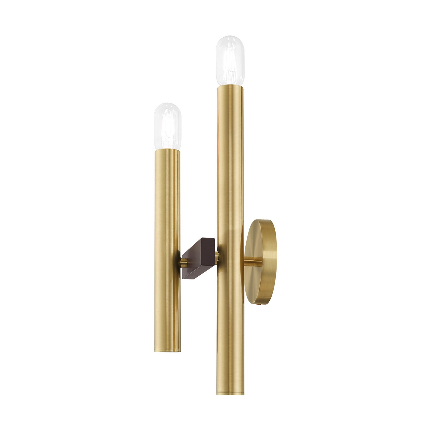 Livex Lighting - 15832-12 - Two Light Wall Sconce - Helsinki - Satin Brass w/ Bronzes