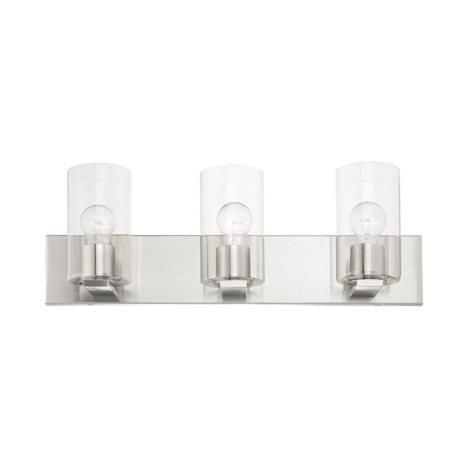 Livex Lighting - 16553-91 - Three Light Vanity - Zurich - Brushed Nickel