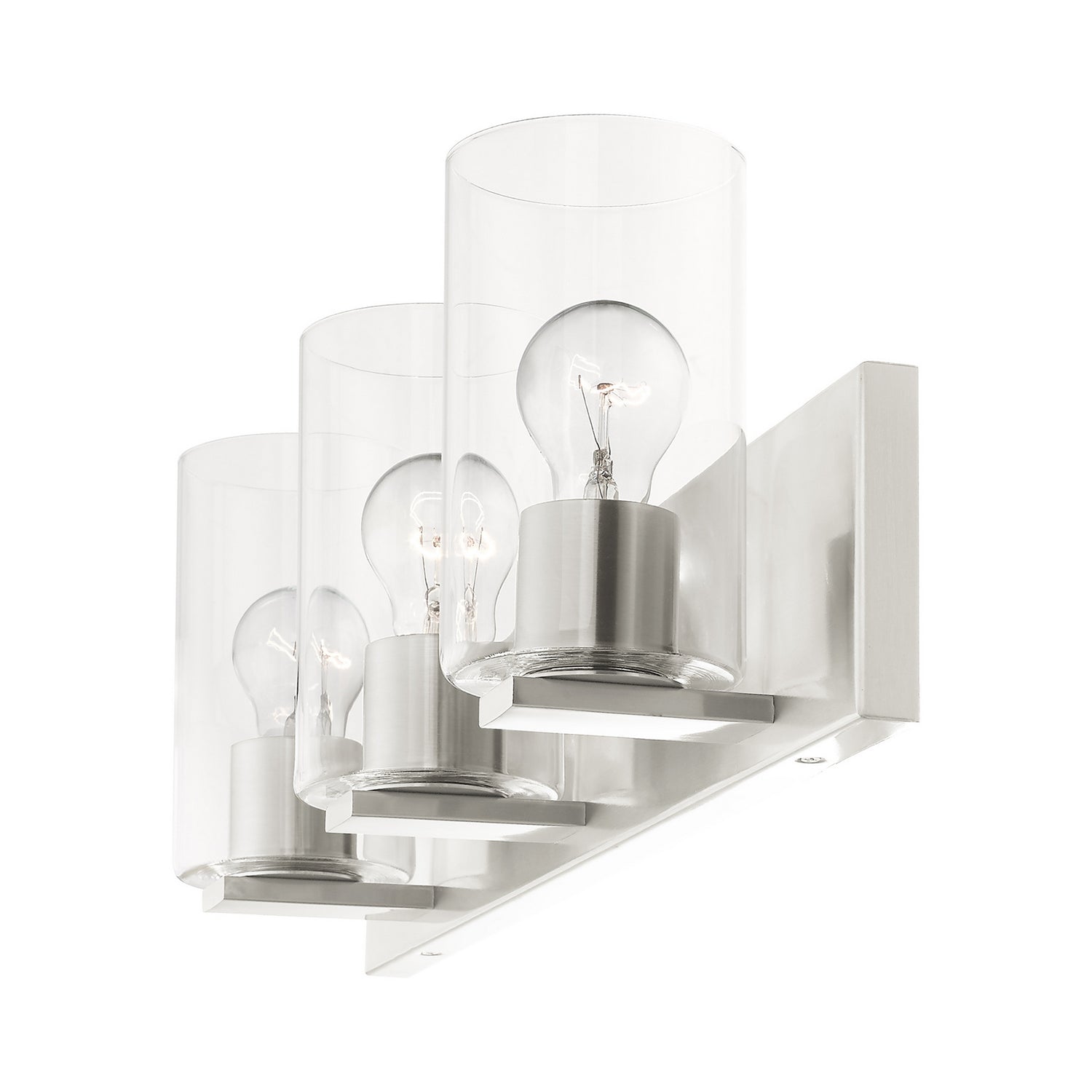 Livex Lighting - 16553-91 - Three Light Vanity - Zurich - Brushed Nickel