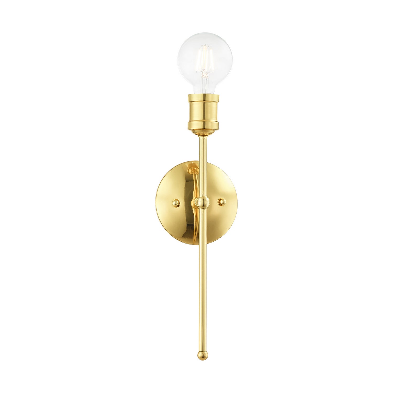 Livex Lighting - 16711-02 - One Light Wall Sconce - Lansdale - Polished Brass