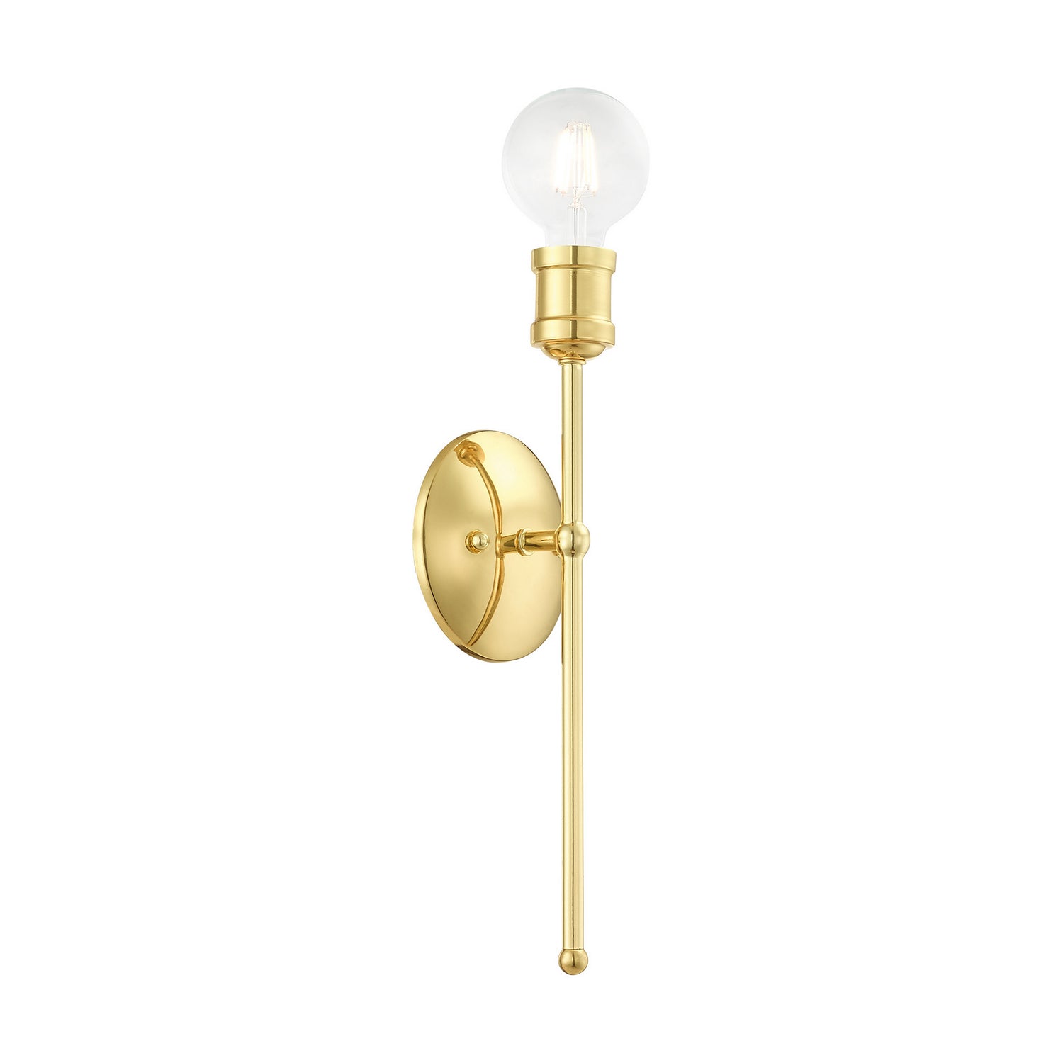 Livex Lighting - 16711-02 - One Light Wall Sconce - Lansdale - Polished Brass