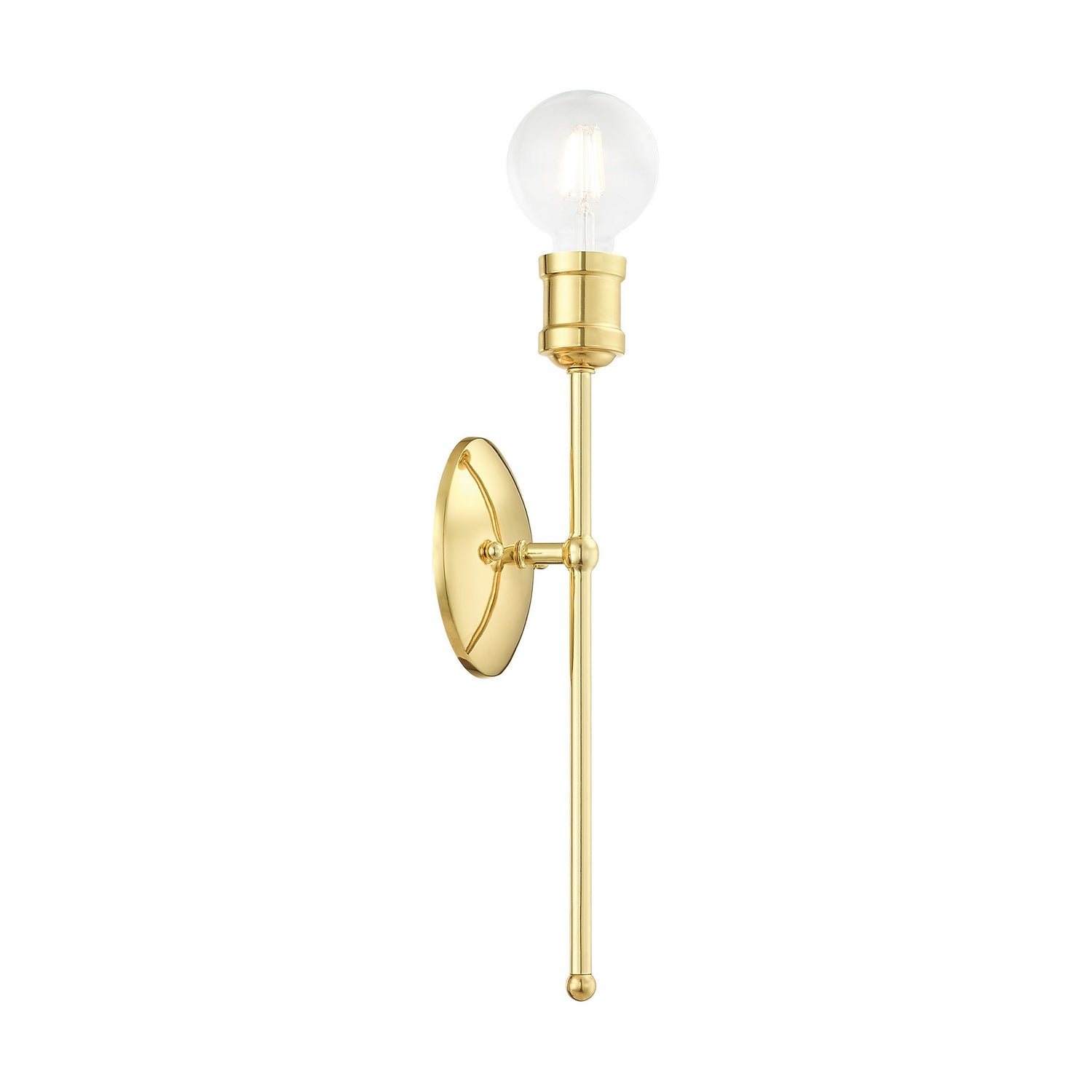 Livex Lighting - 16711-02 - One Light Wall Sconce - Lansdale - Polished Brass