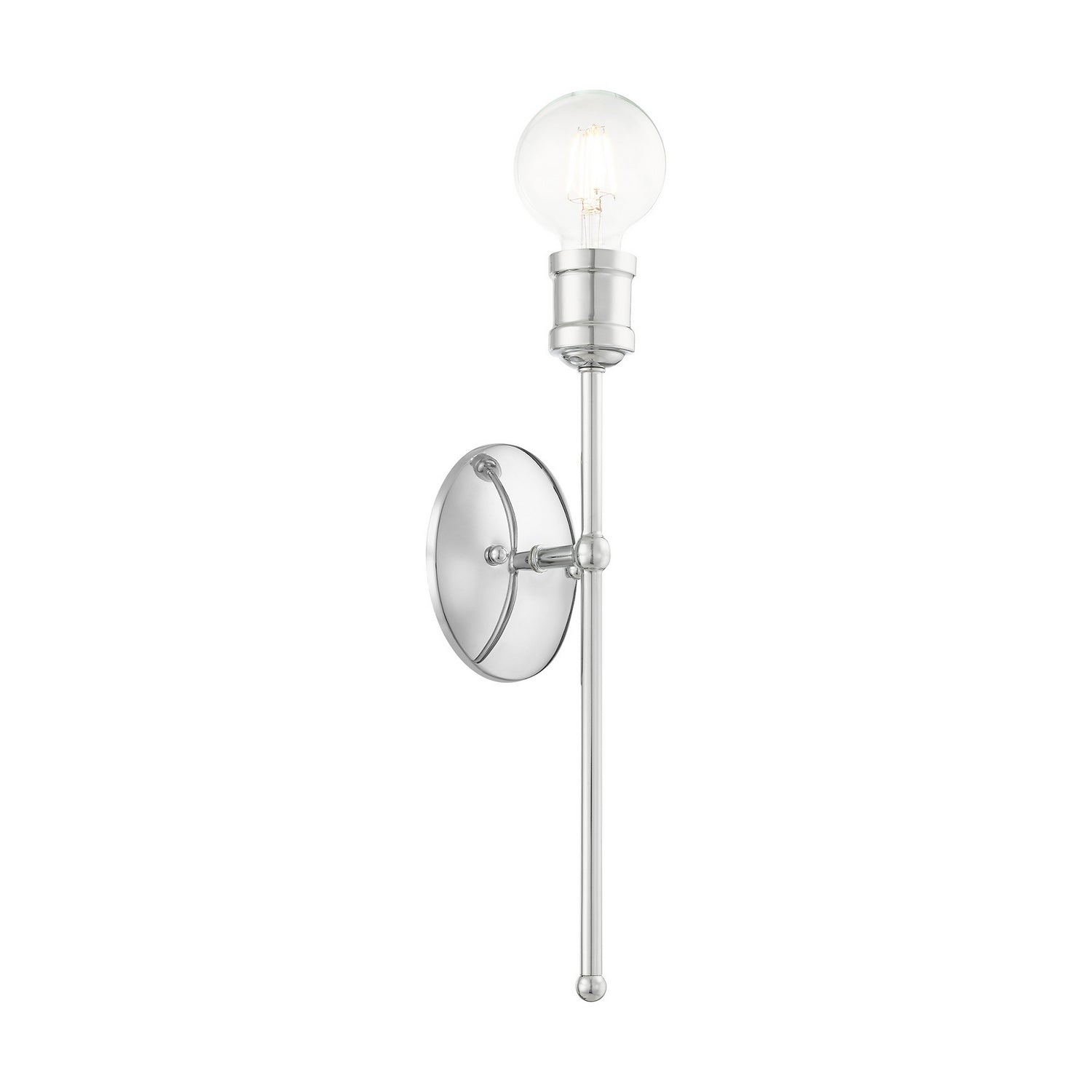 Livex Lighting - 16711-05 - One Light Wall Sconce - Lansdale - Polished Chrome