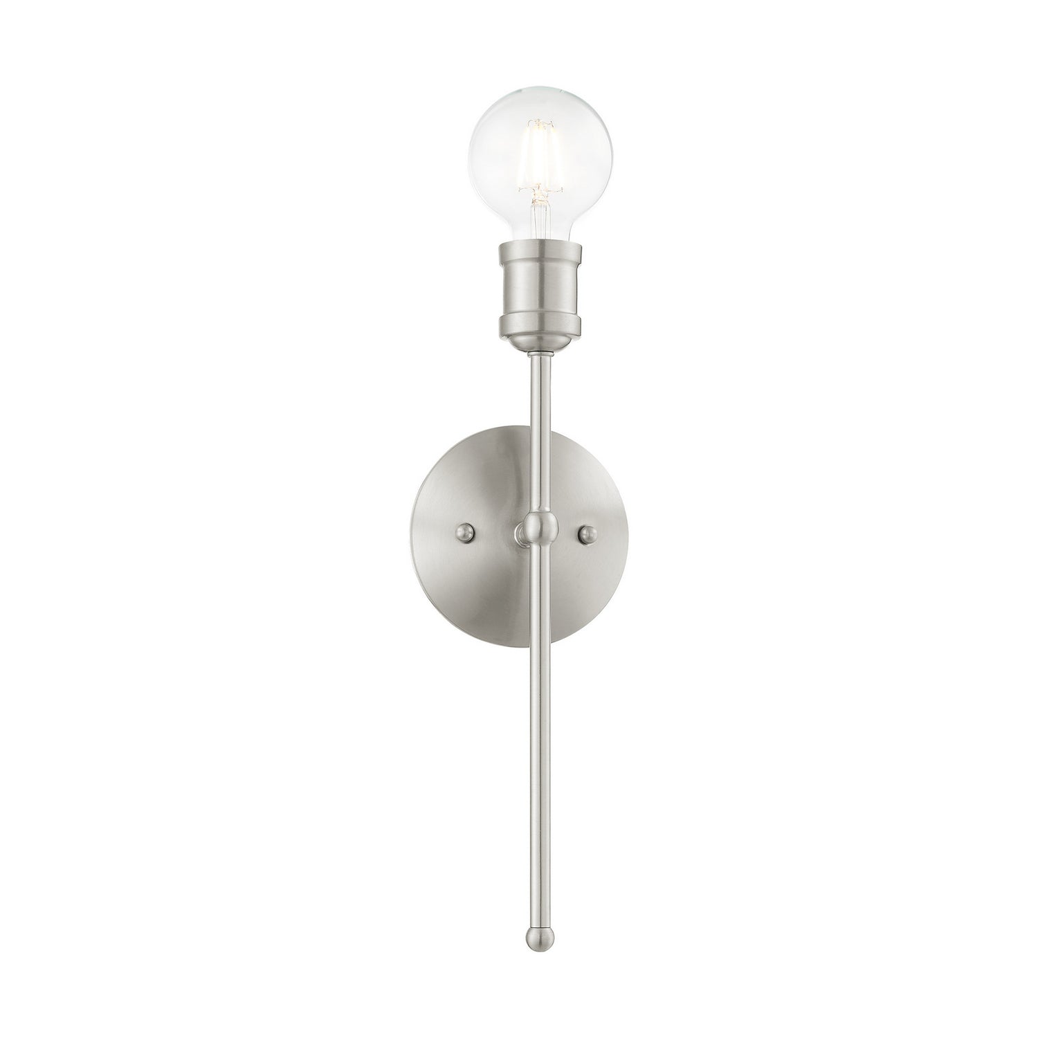 Livex Lighting - 16711-91 - One Light Wall Sconce - Lansdale - Brushed Nickel