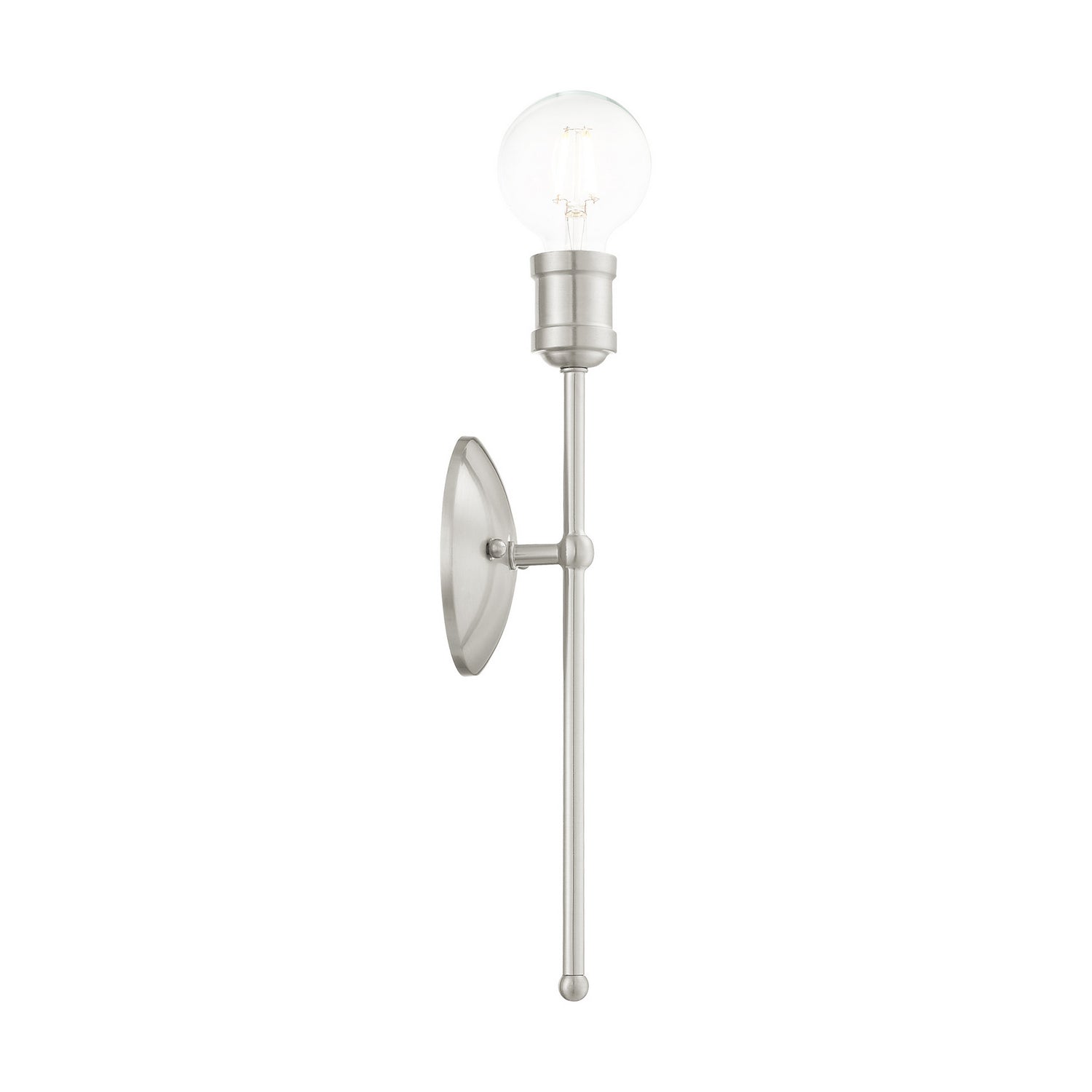 Livex Lighting - 16711-91 - One Light Wall Sconce - Lansdale - Brushed Nickel