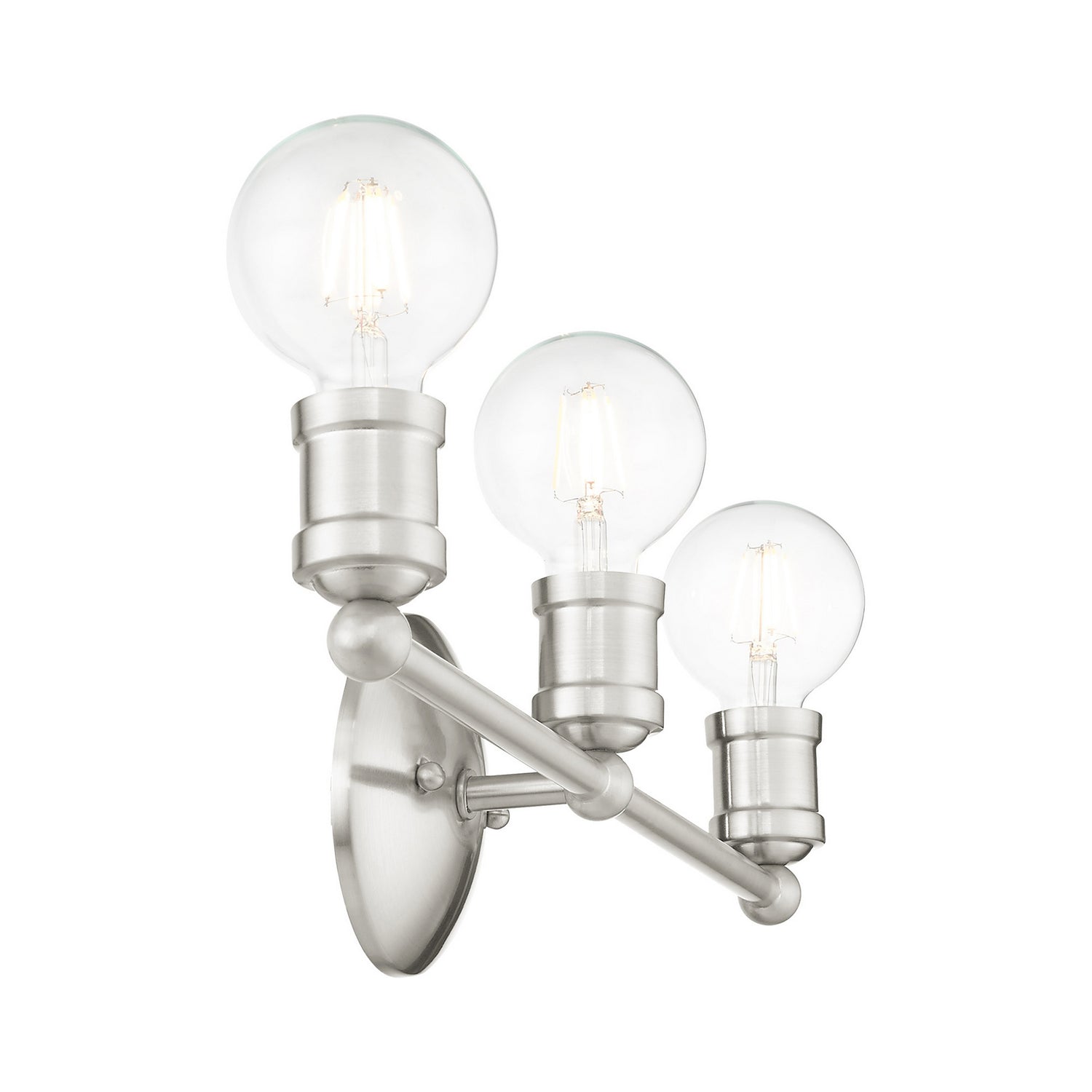 Livex Lighting - 16713-91 - Three Light Vanity - Lansdale - Brushed Nickel