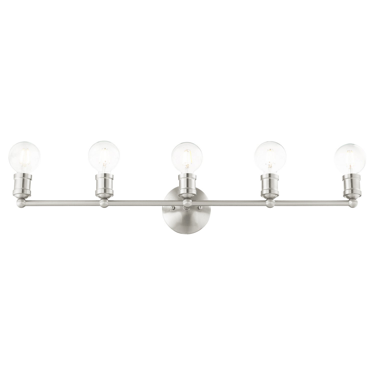 Livex Lighting - 16715-91 - Five Light Vanity - Lansdale - Brushed Nickel