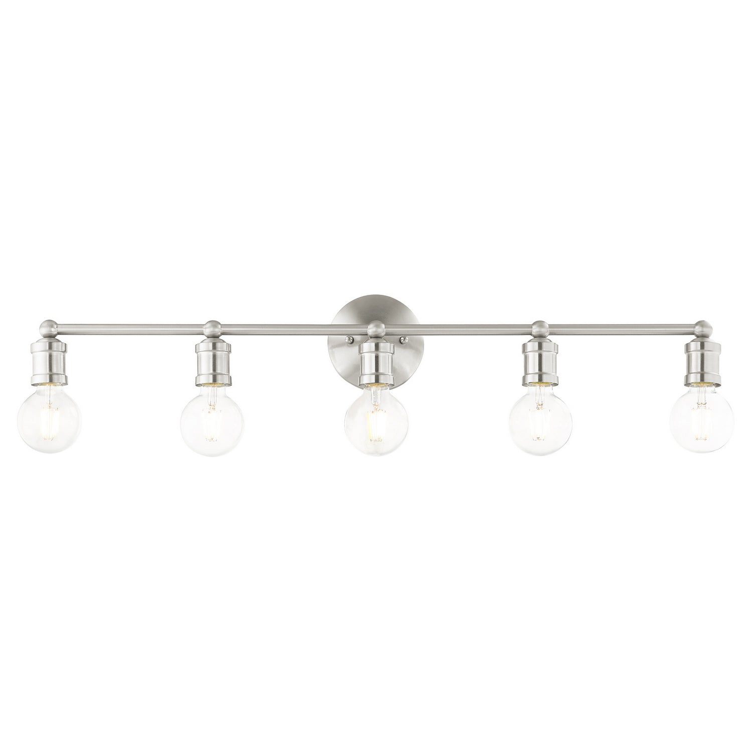 Livex Lighting - 16715-91 - Five Light Vanity - Lansdale - Brushed Nickel