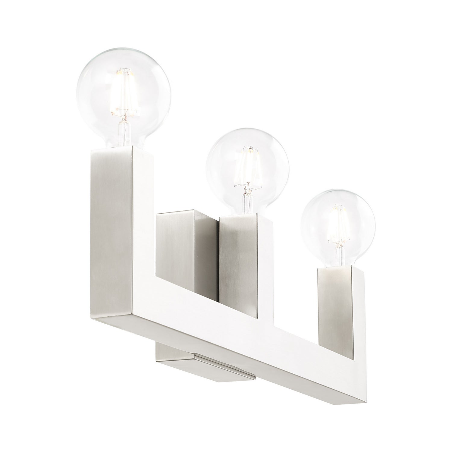 Livex Lighting - 16813-91 - Three Light Vanity - Solna - Brushed Nickel