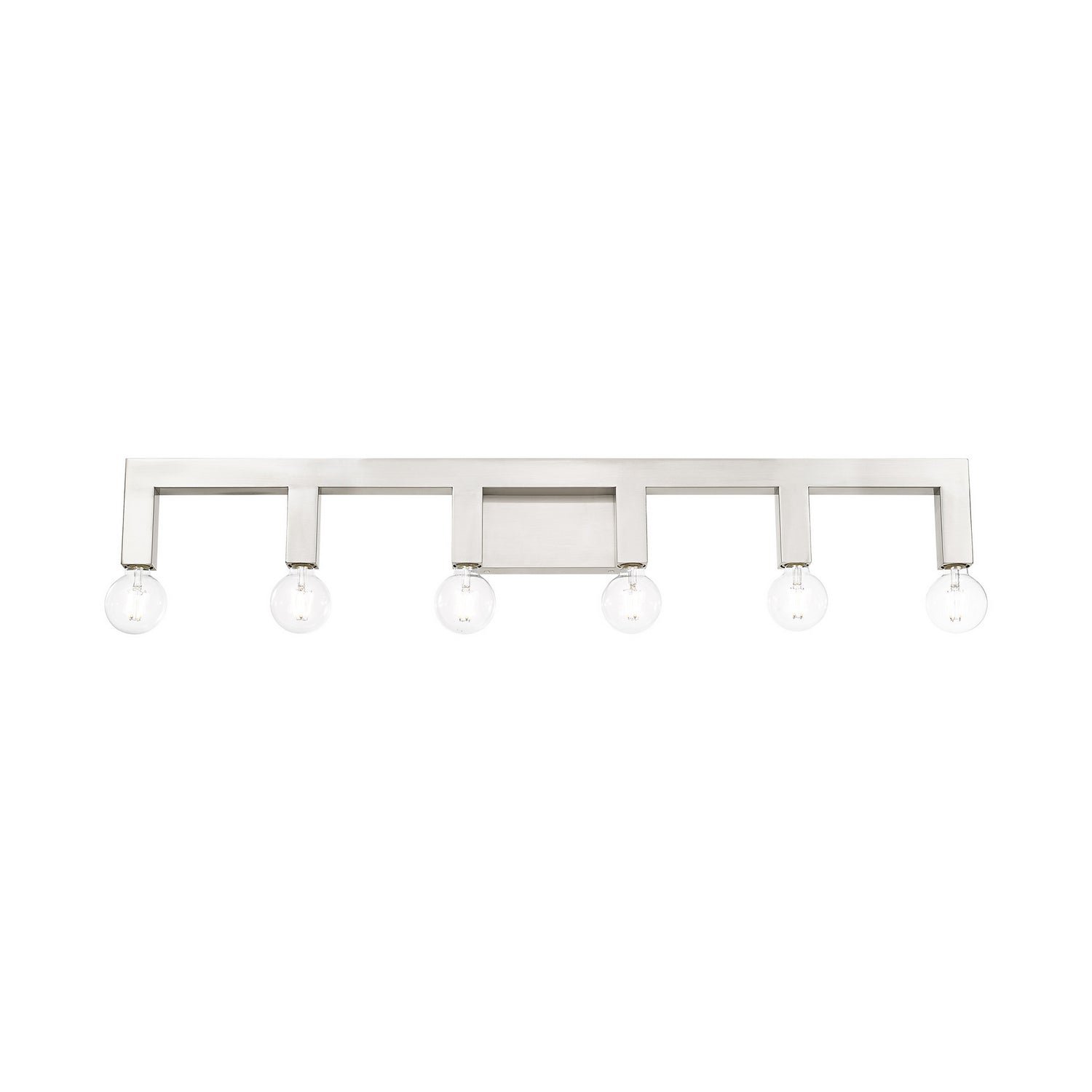 Livex Lighting - 16815-91 - Six Light Vanity - Solna - Brushed Nickel