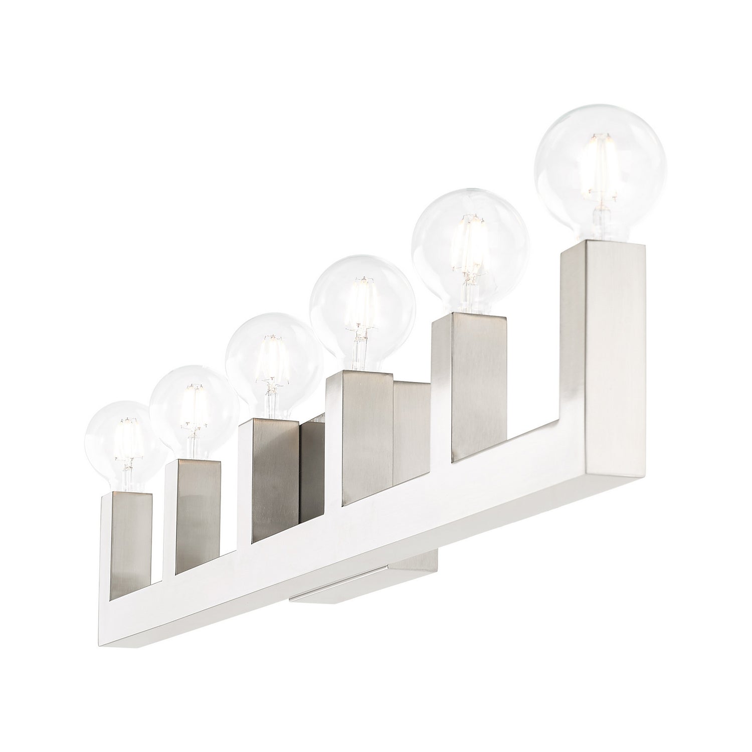 Livex Lighting - 16815-91 - Six Light Vanity - Solna - Brushed Nickel
