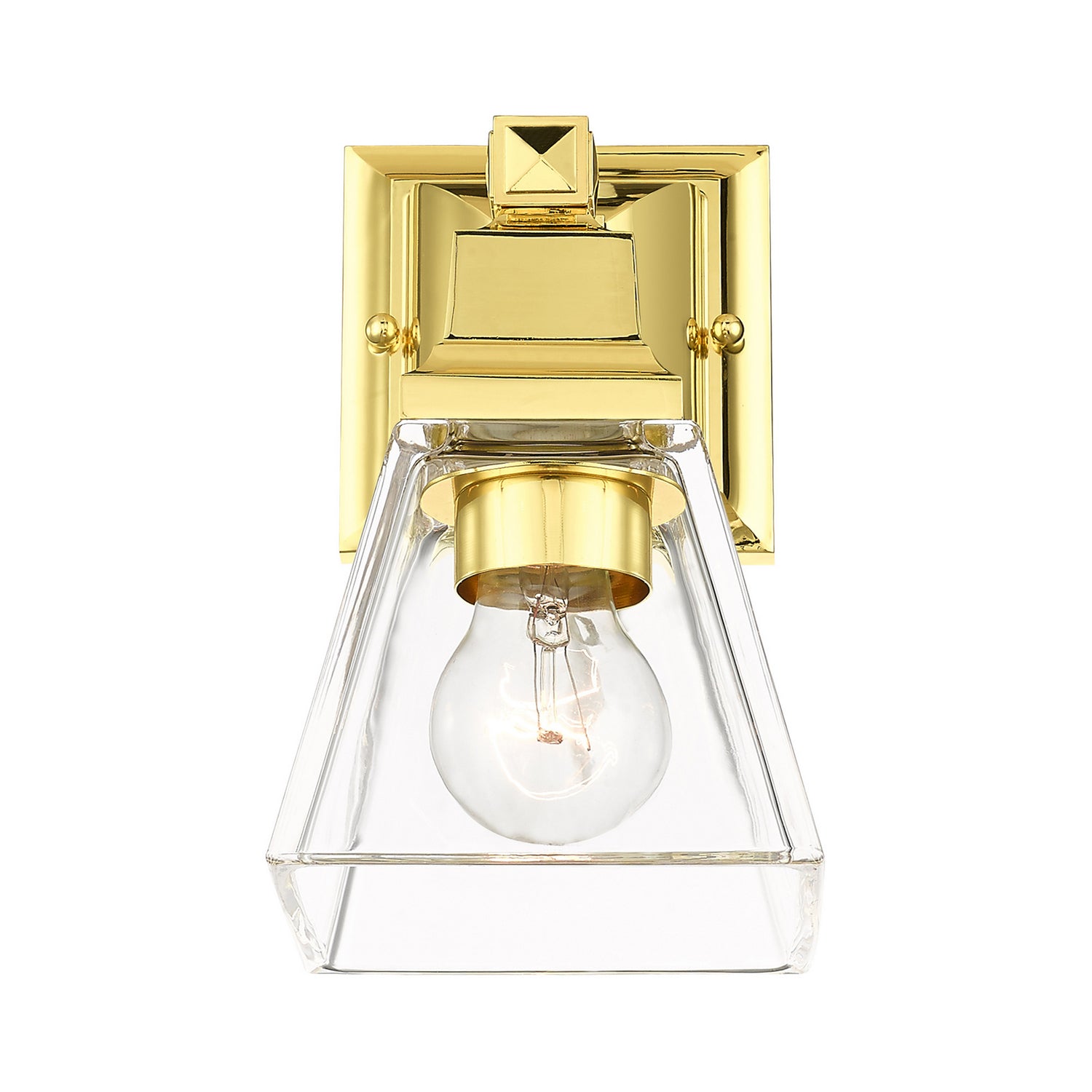 Livex Lighting - 17171-02 - One Light Wall Sconce - Mission - Polished Brass