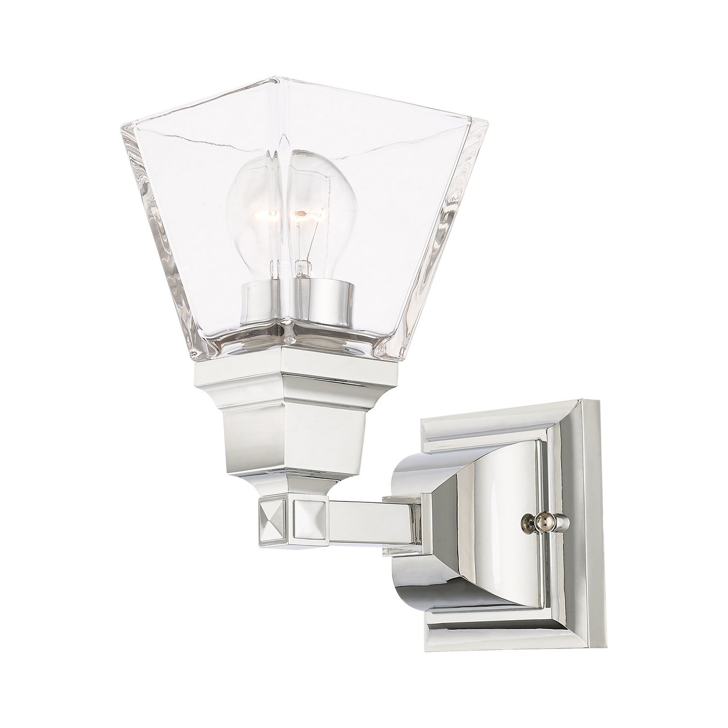 Livex Lighting - 17171-05 - One Light Wall Sconce - Mission - Polished Chrome