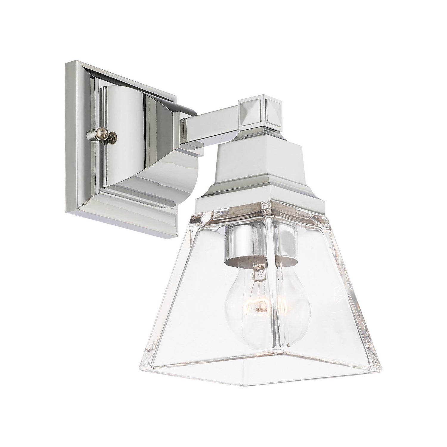 Livex Lighting - 17171-05 - One Light Wall Sconce - Mission - Polished Chrome