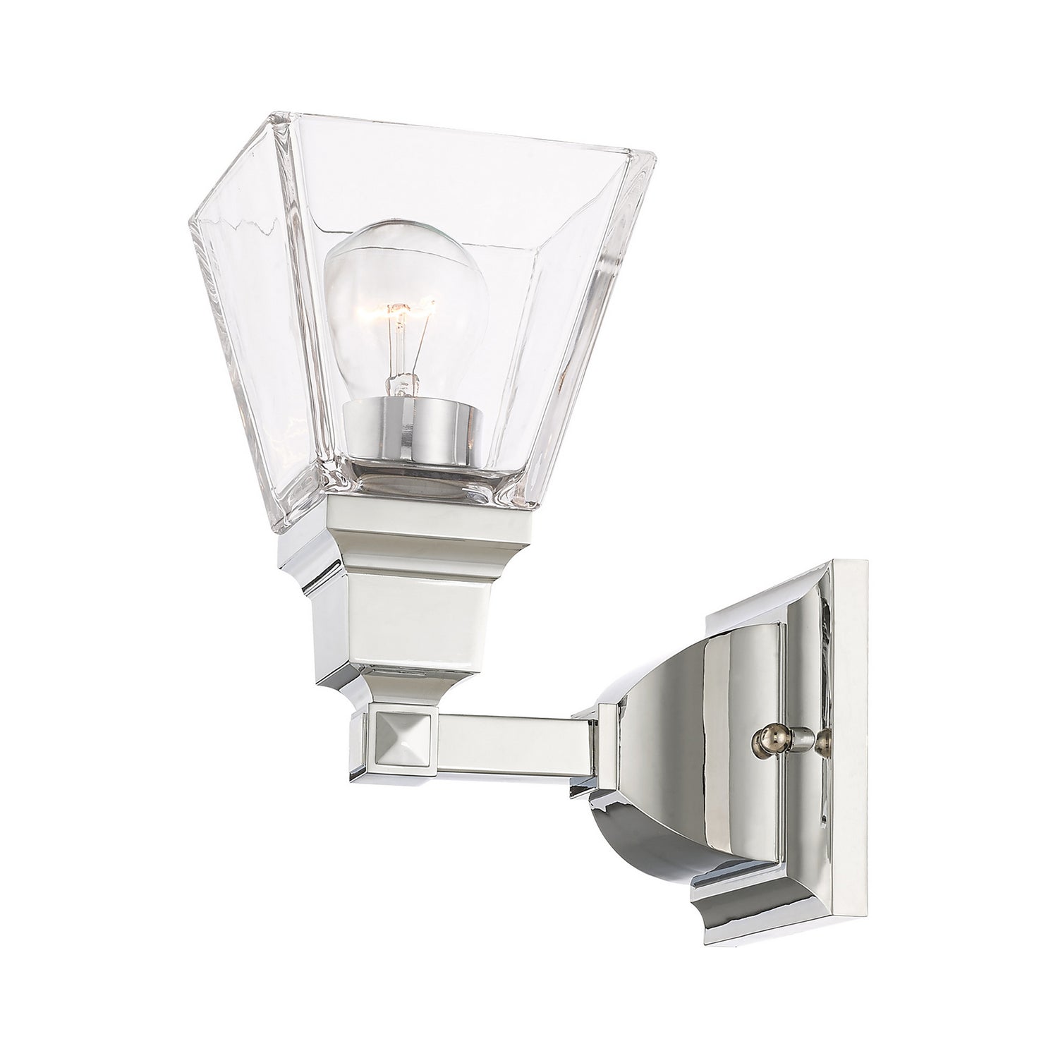 Livex Lighting - 17171-05 - One Light Wall Sconce - Mission - Polished Chrome