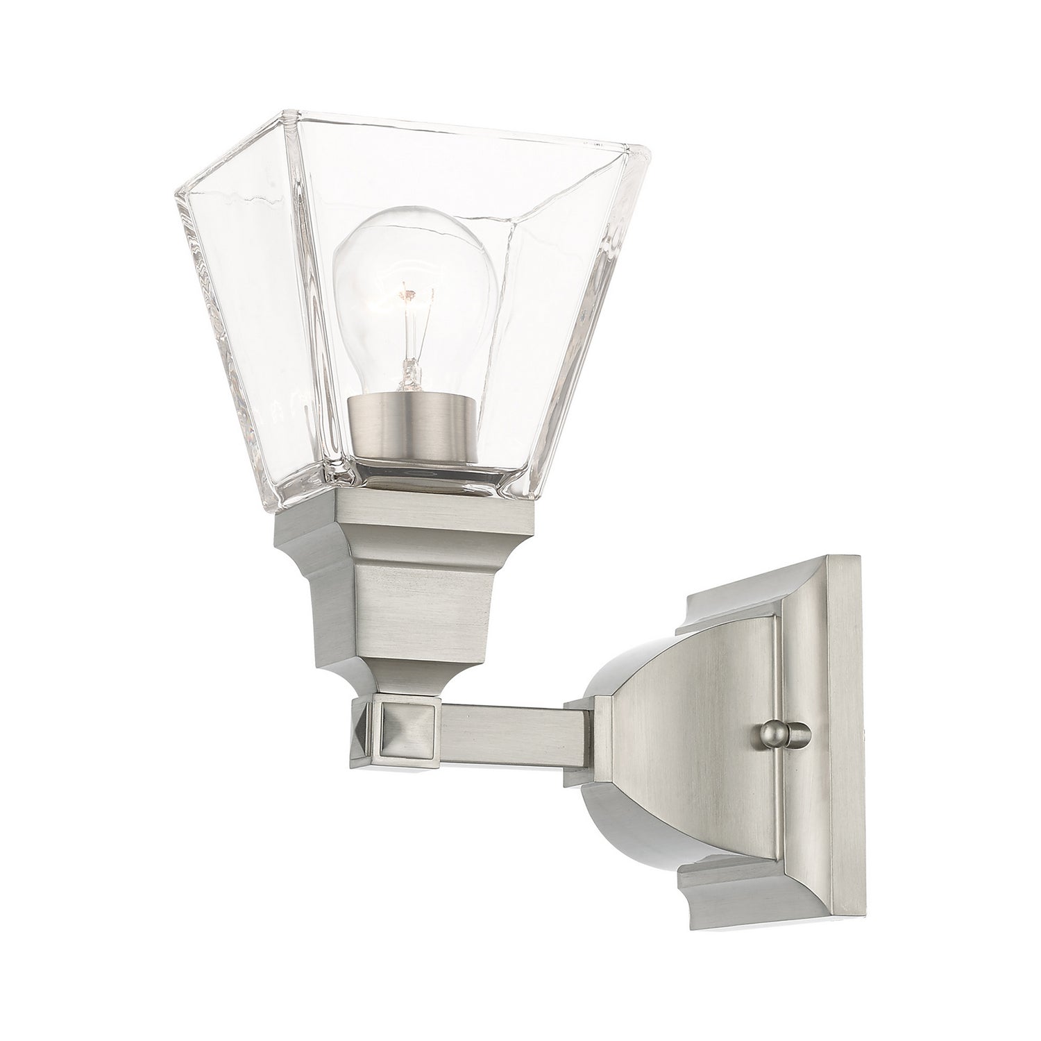 Livex Lighting - 17171-91 - One Light Wall Sconce - Mission - Brushed Nickel